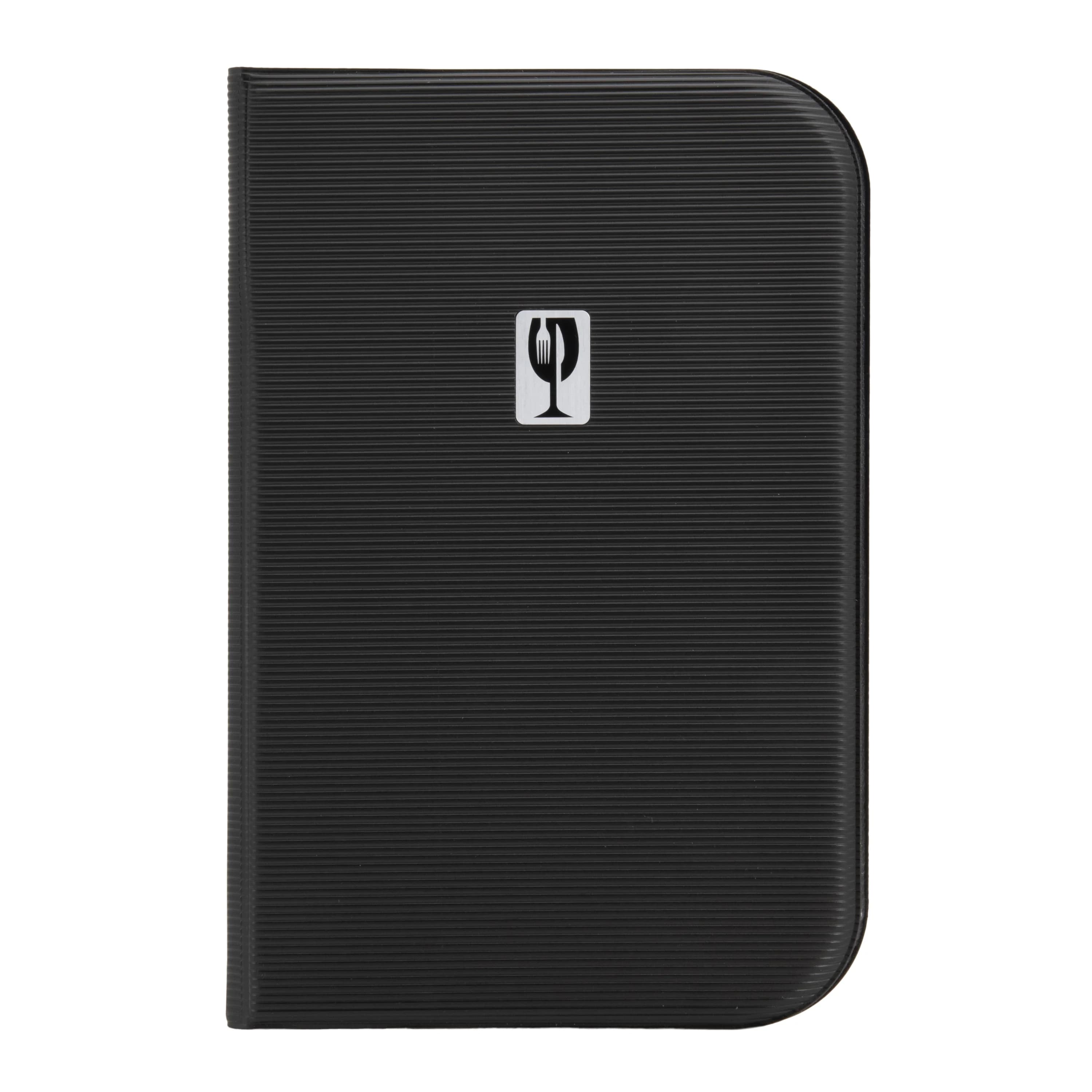 Securit® Protège-menu A5 "Essential" - Noir - 12 vues