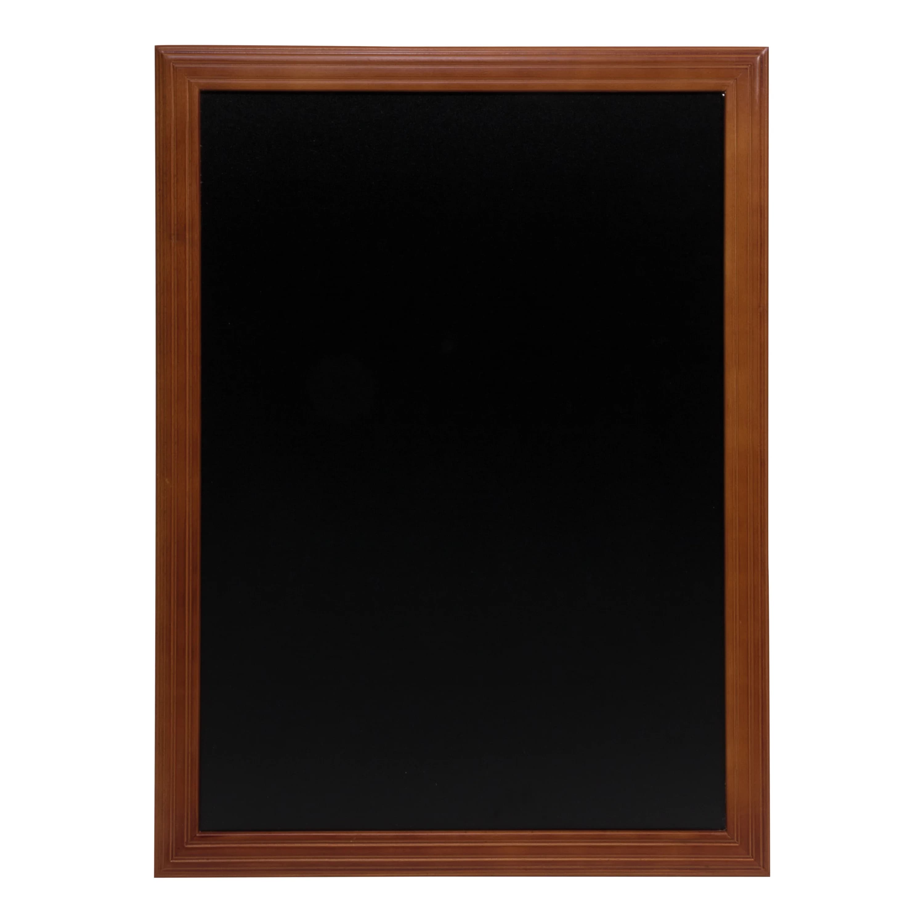 Securit® Ardoise murale "Universal" - Bois finition acajou laqué - Kit de montage inclus - 60x80cm