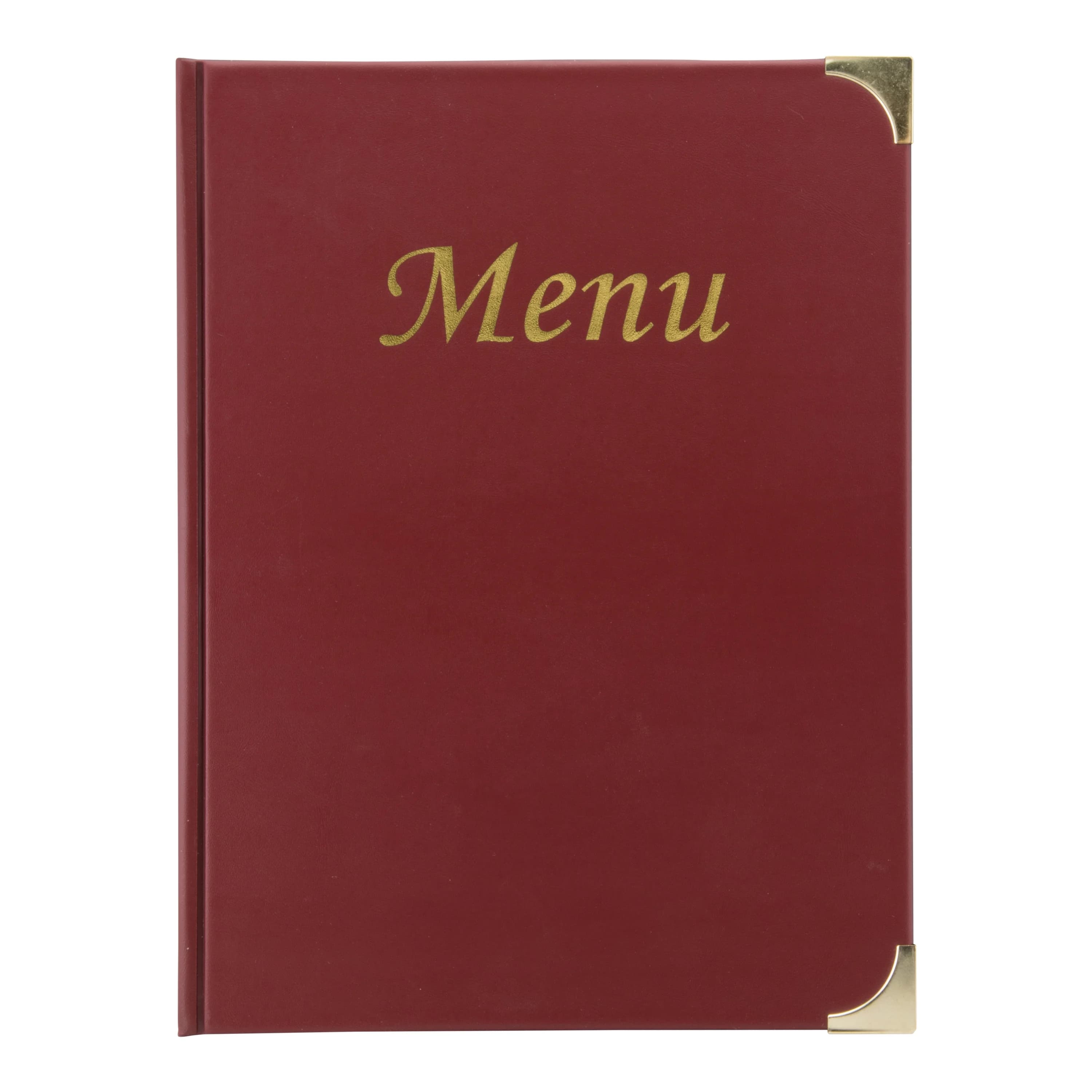 Securit® Protège-menu A4 "Basic" - Bordeaux - 4 vues