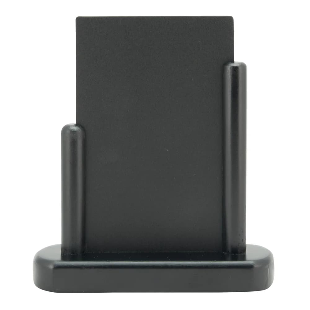 Securit® Ardoise de table "Elegant" A6 - Bois finition noir laqué