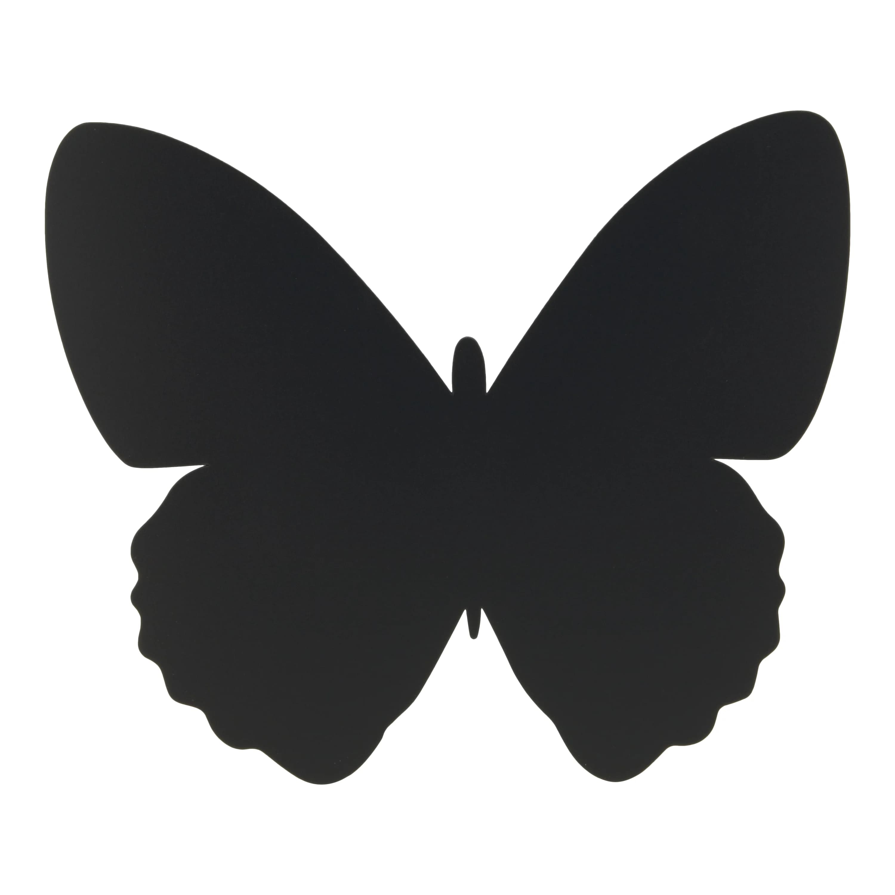 Securit® Ardoise murale - Silhouette Papillon - Feutre-craie et kit velcro pour accrochage mural inclus - Fin de série