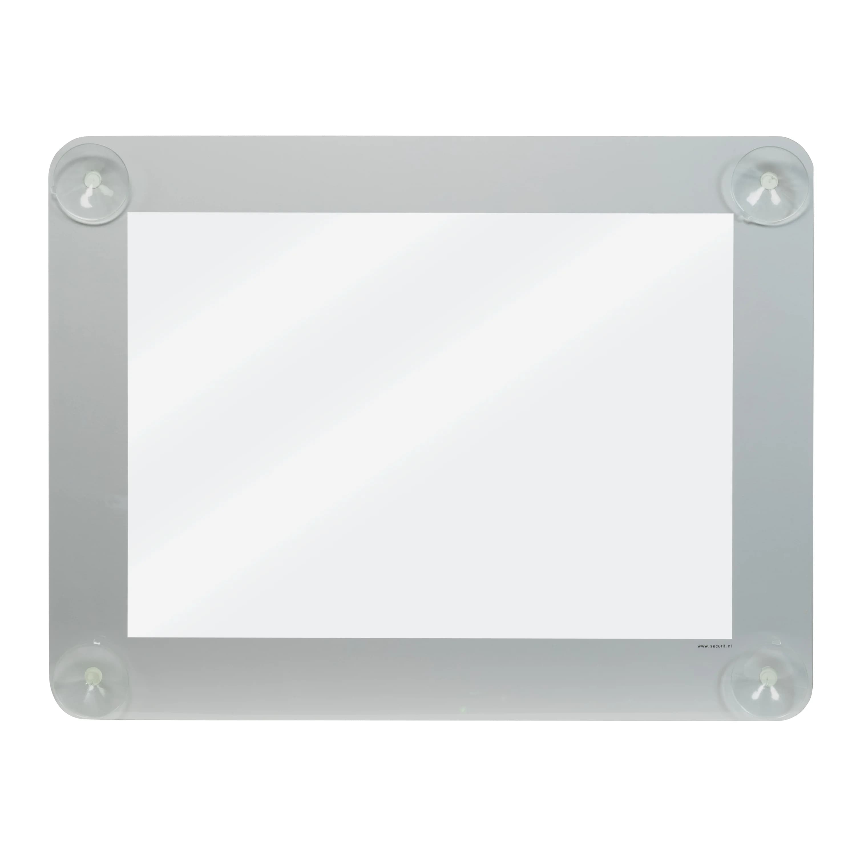 Securit® Porte-affiche A3 pour vitrine - Gris - Avec 4 ventouses - Double-face