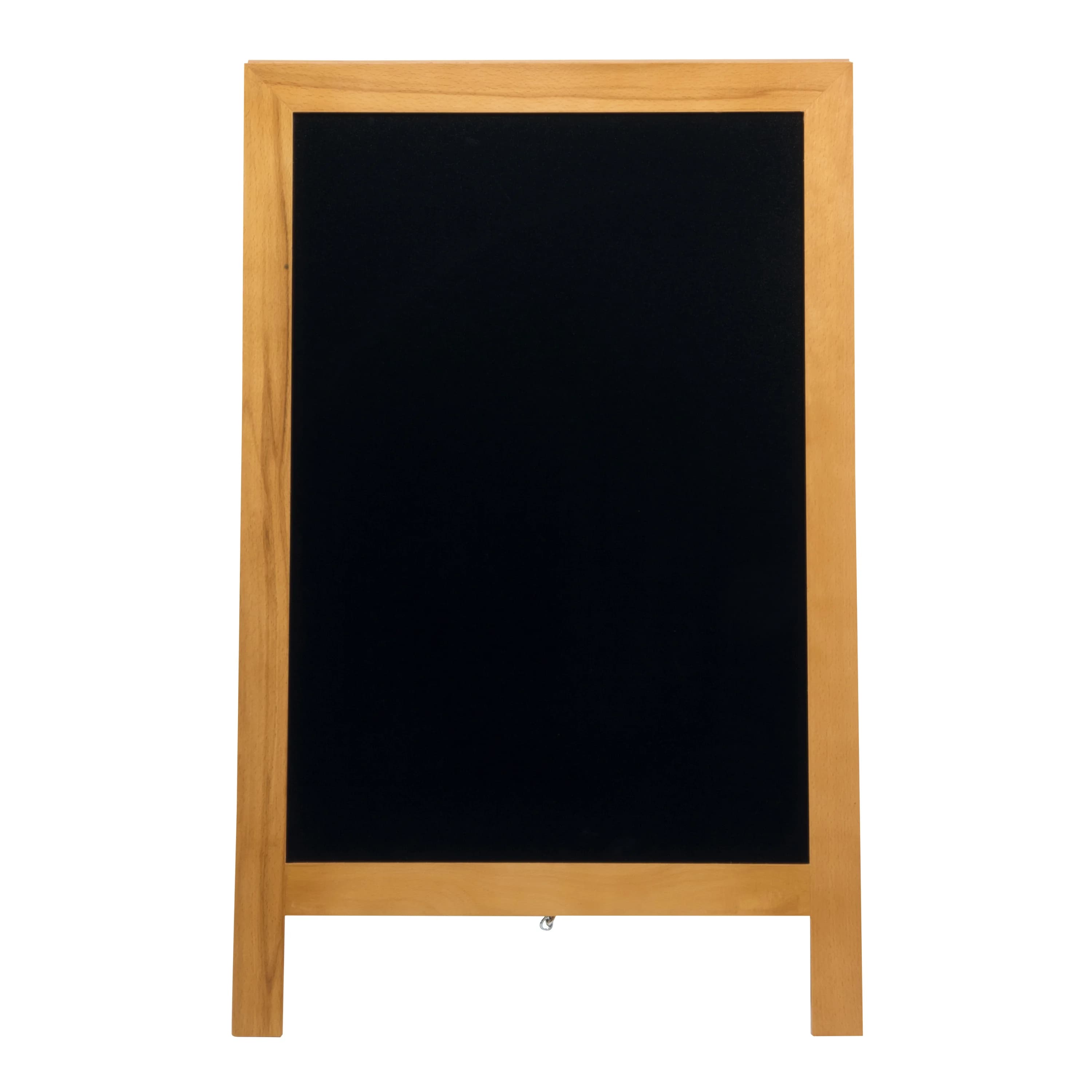 Securit® Panneau trottoir "Deluxe" - Teck - Bois finition hévéa laqué - 55x85cm