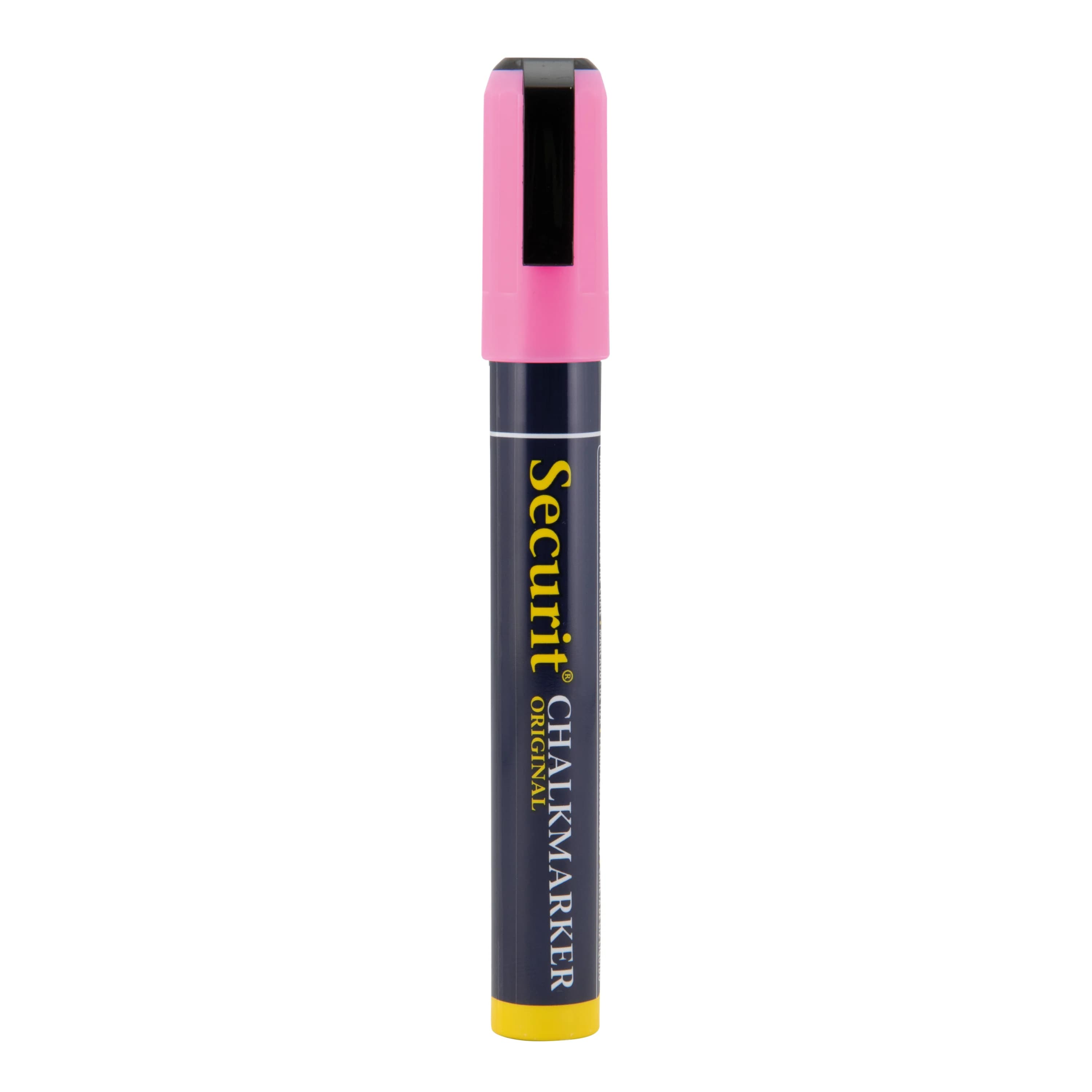 Securit® Feutre-craie à encre liquide - Rose - Taille de mine 2-6mm biseautée