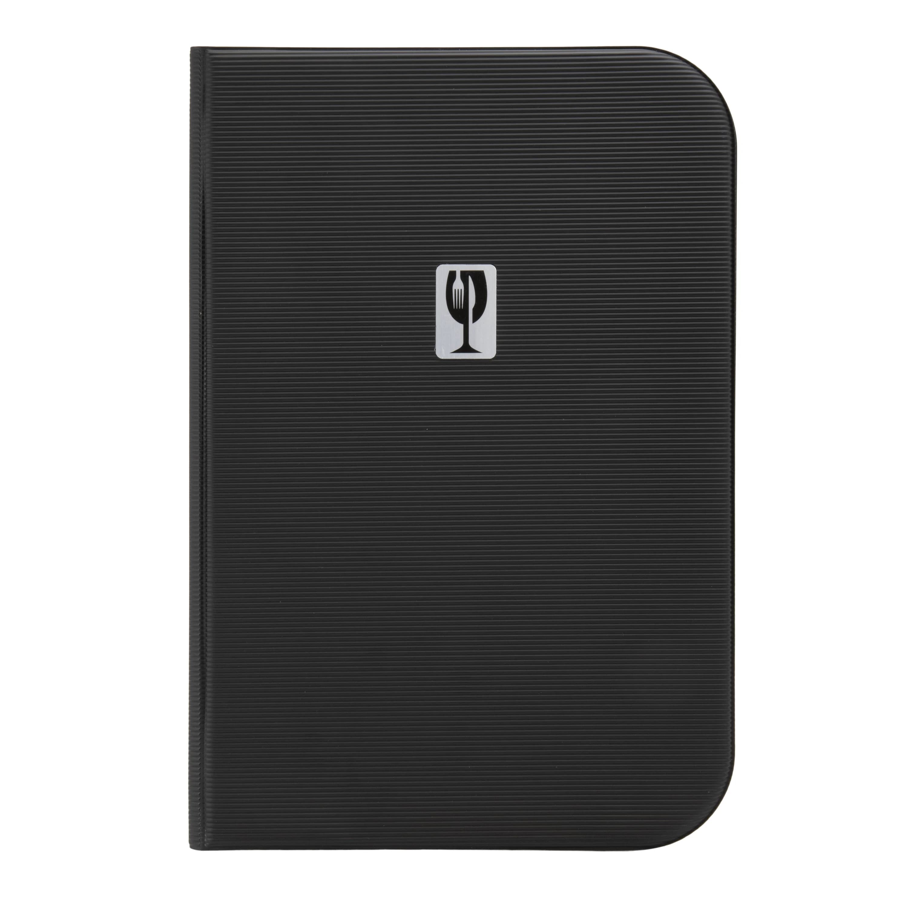 Securit® Protège-menu A4 "Essential" - Noir - 12 vues