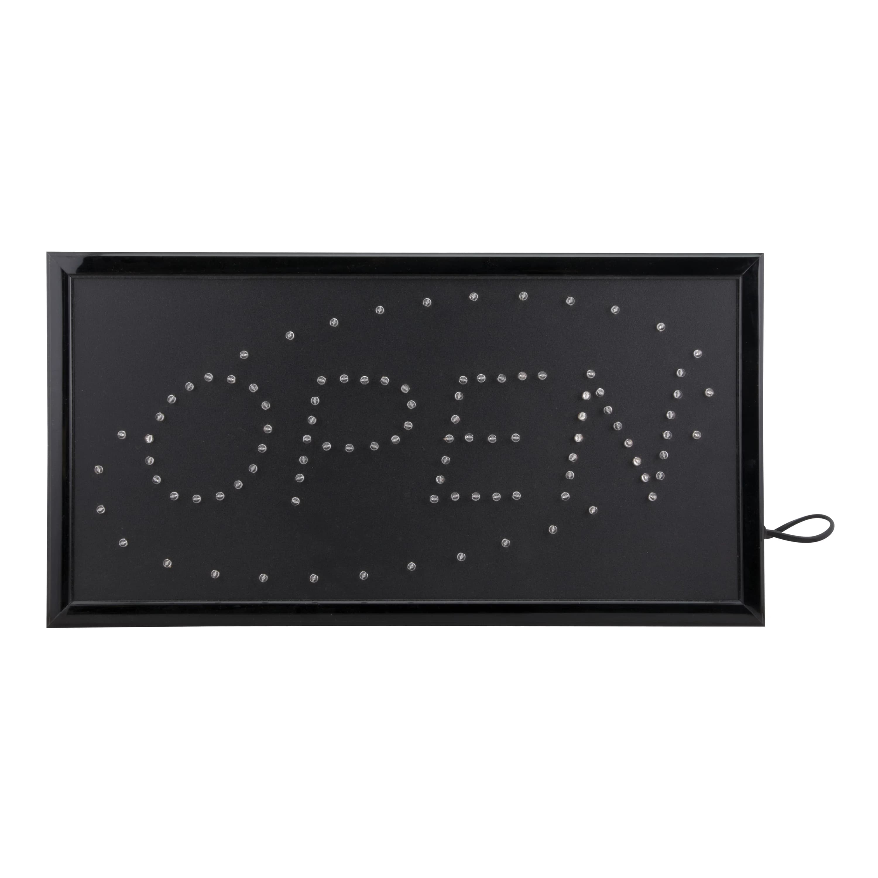 Securit® Enseigne LED  "Open" - Lumière LED RGB avec différents programmes - 220 V AC adaptateur - Câble de 130cm