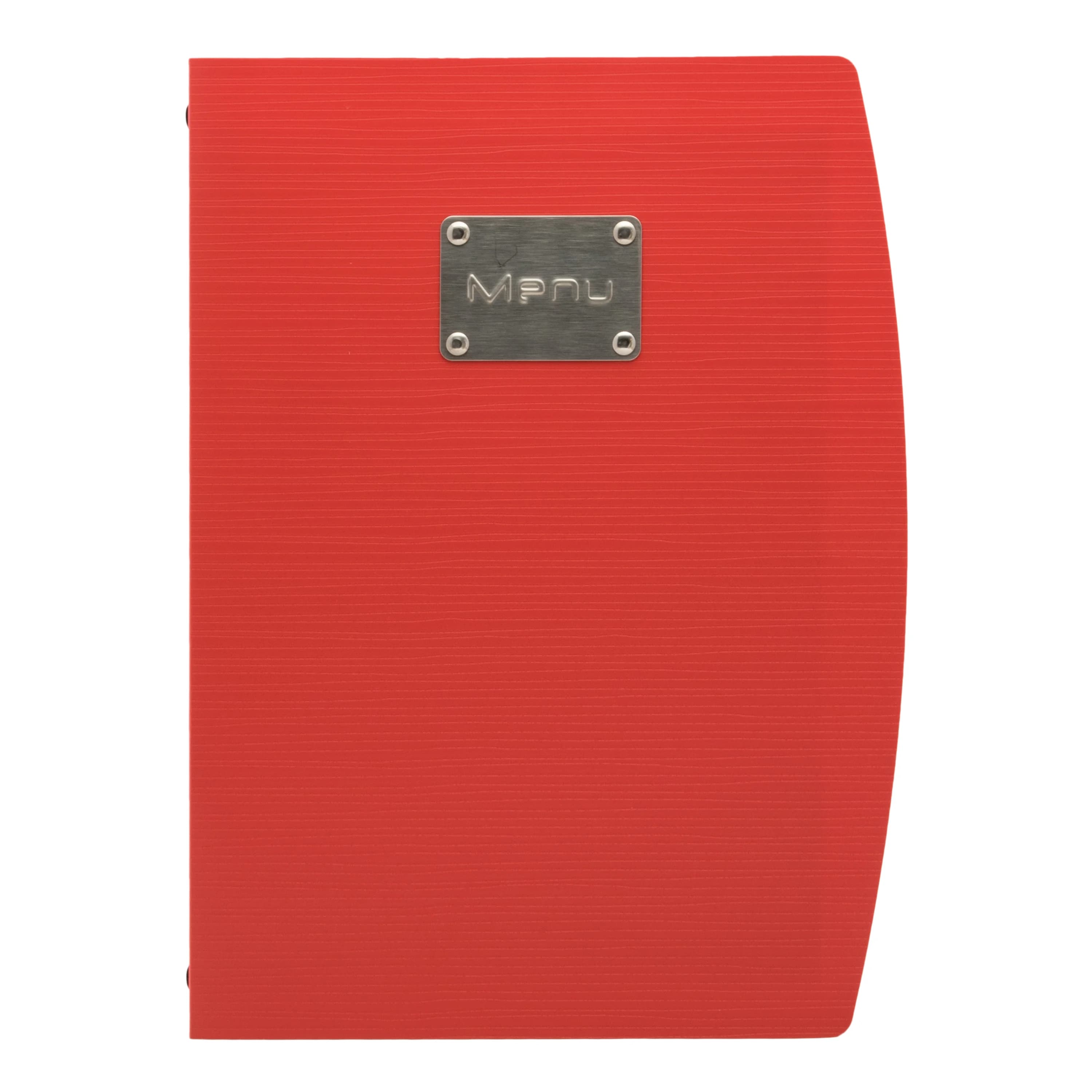 Securit® Protège-menu A4 "Rio" - Rouge - Plaque "Menu" incluse - 4 vues