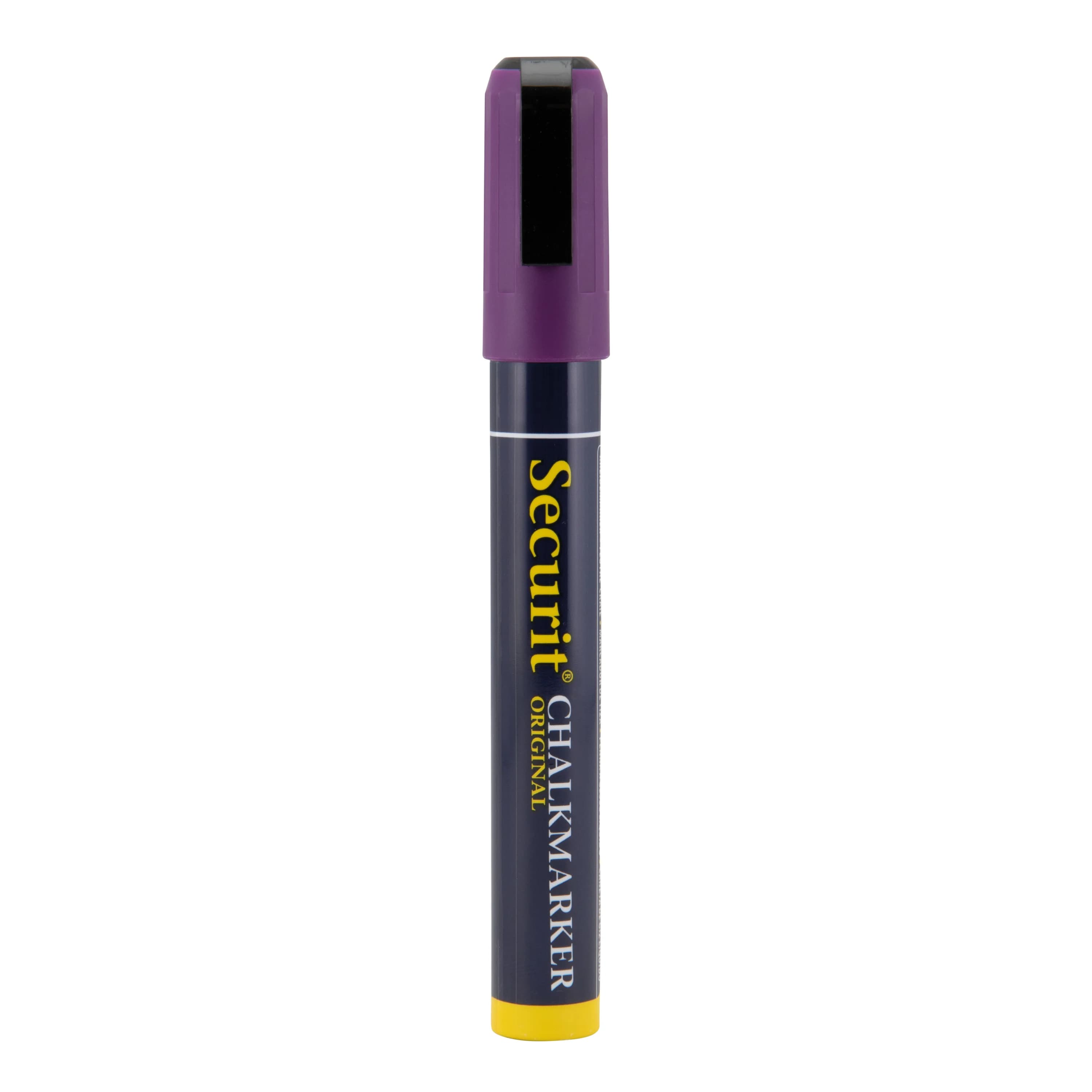 Securit® Feutre-craie à encre liquide - Violet - Taille de mine 2-6mm biseautée