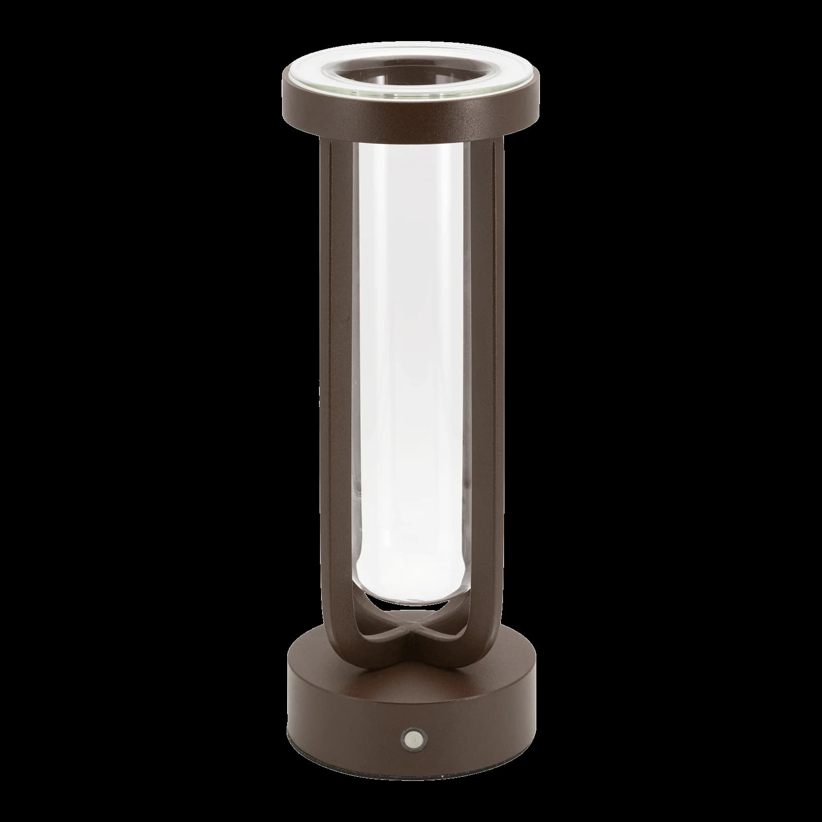 Securit® Lampe de table LED sans fil "Florence" en forme de vase - Marron - Intérieur/Extérieur - Câble magnétique inclu