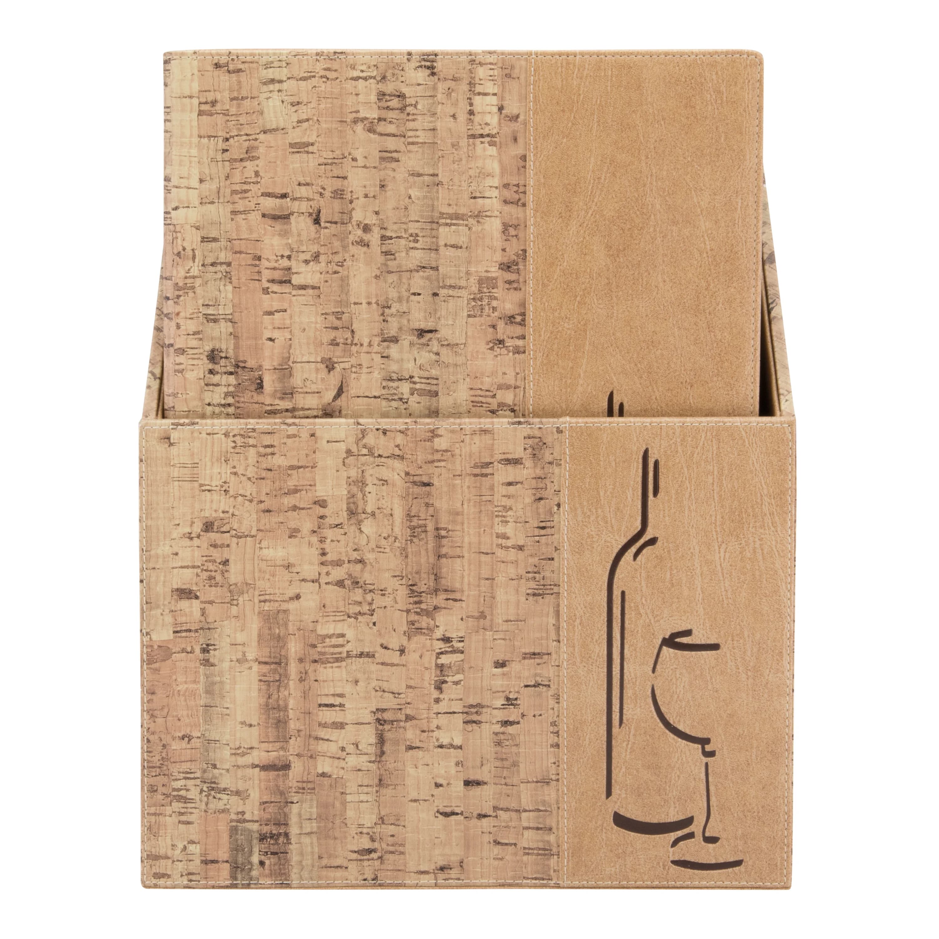 Securit® Boite contenant 10 Protège-menus carte des boissons A4 "Design" - Liège - 4 vues