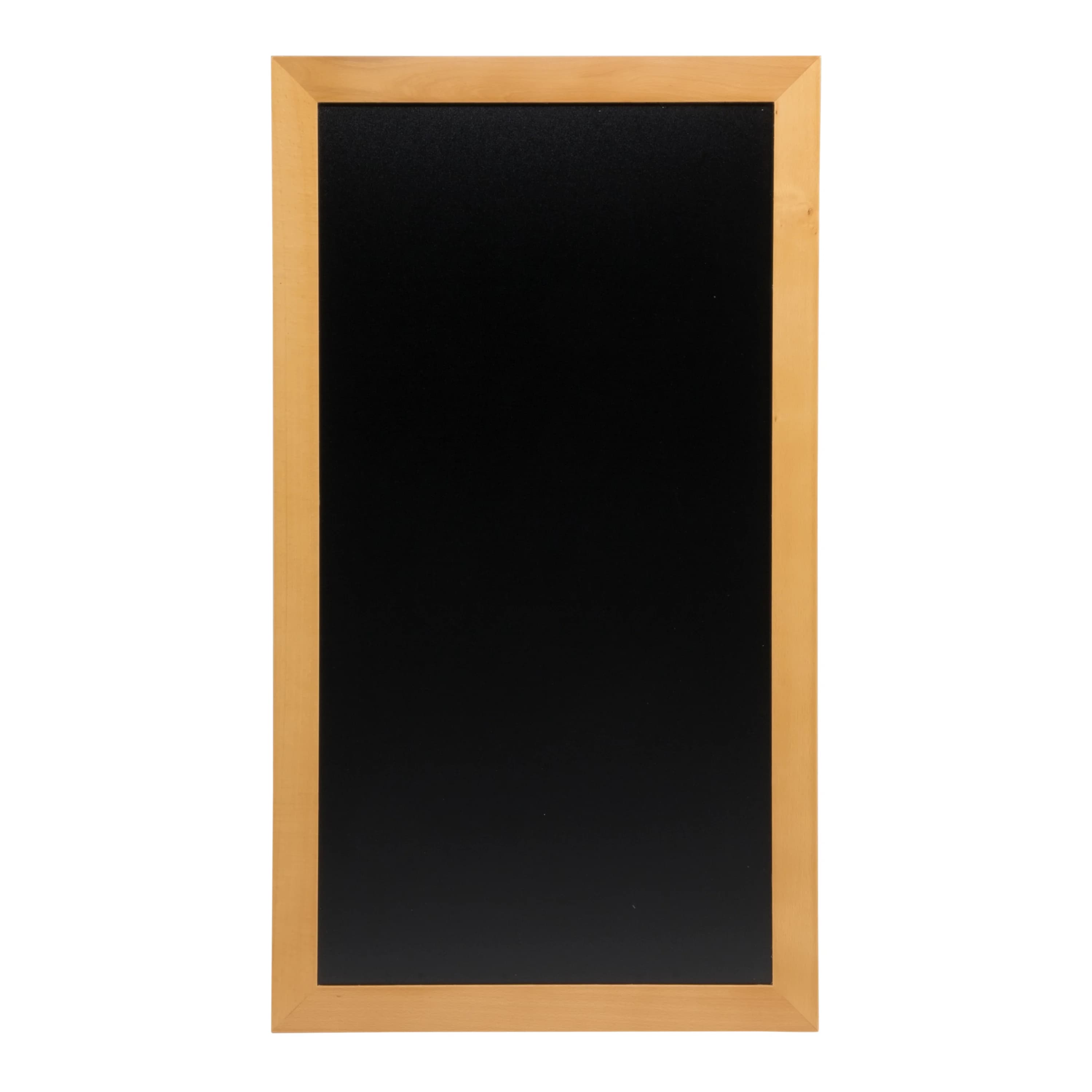 Securit® Ardoise murale "Long" - Bois finition teck laqué - Kit de montage inclus - 56x100cm