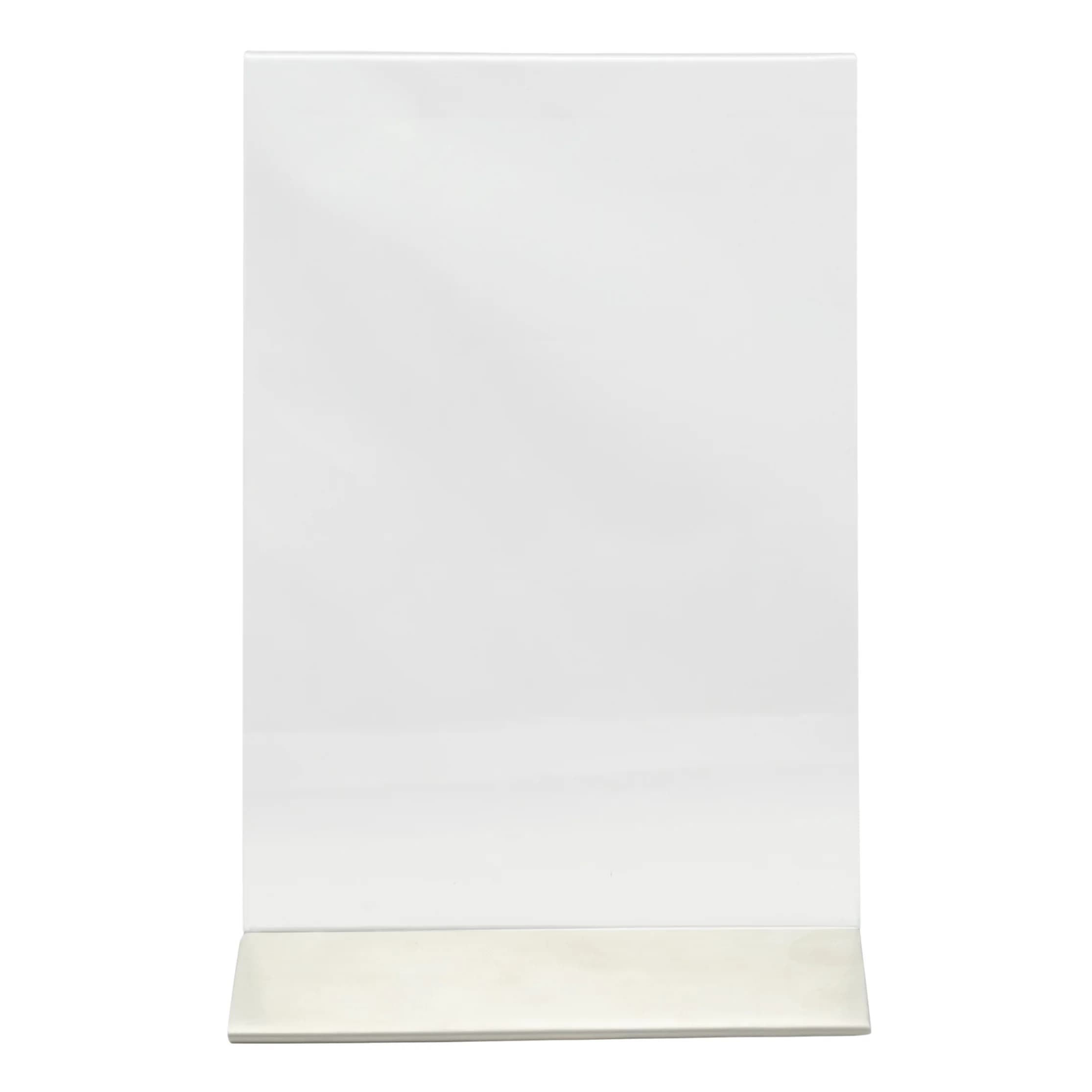 Securit® Porte‑affiche transparent A5 - Vertical - Acrylique - Socle en acier inoxydable - Double-face