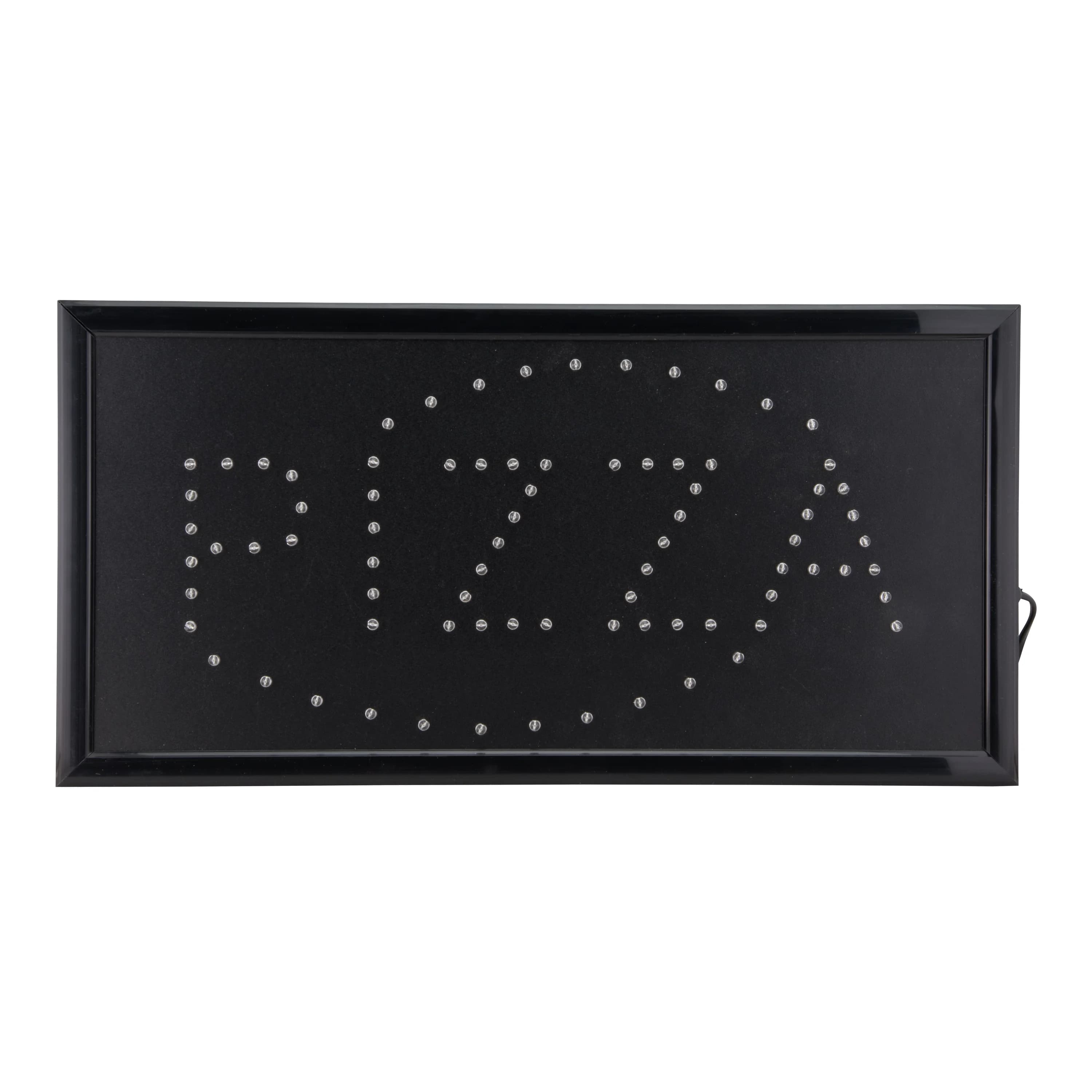 Securit® Enseigne LED "Pizza" - Lumière LED RGB avec différents programmes - 220 V AC adaptateur - Câble de 130cm