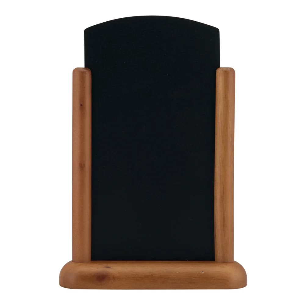Securit® Ardoise de table "Top" - Bois finition marron foncé laquée
