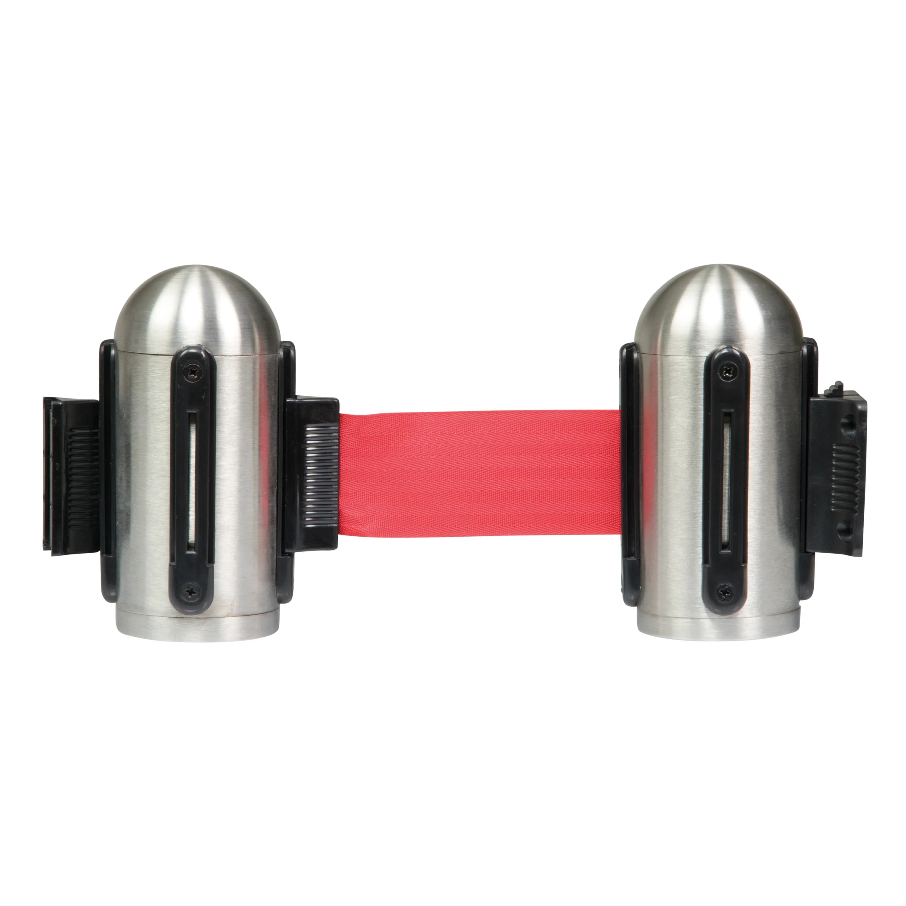 Securit® Accroche murale pour Bande nylon Rétractable Rouge 205cm - Kit de fixation inclus
