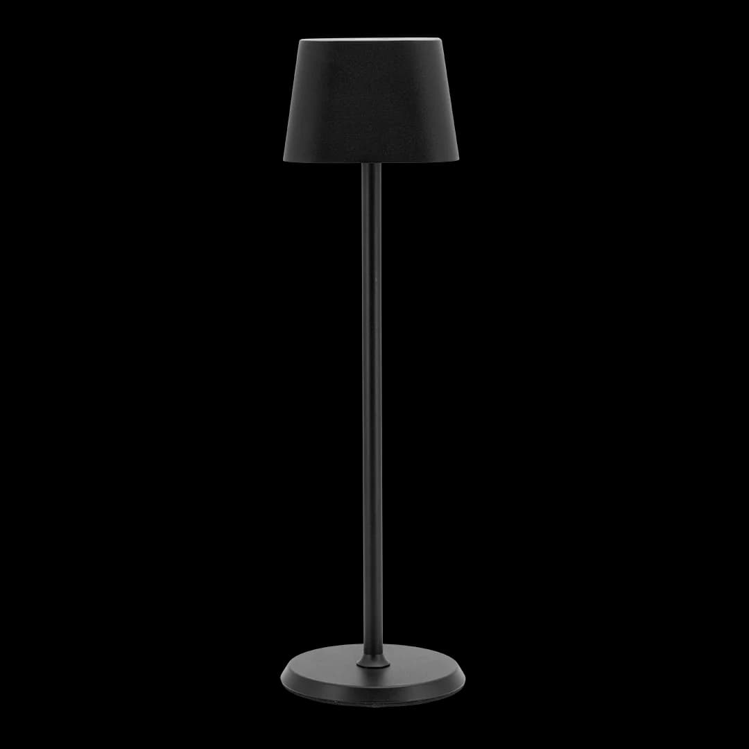 Securit® Lampe de table LED sans fil "Georgina" - Noir - Intérieur/Extérieur - Câble magnétique inclus