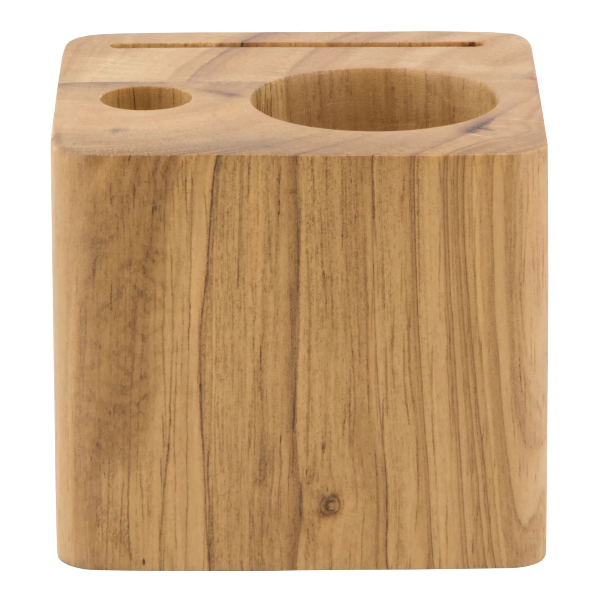 Securit® Porte-addition "Block" - Bois finition teck