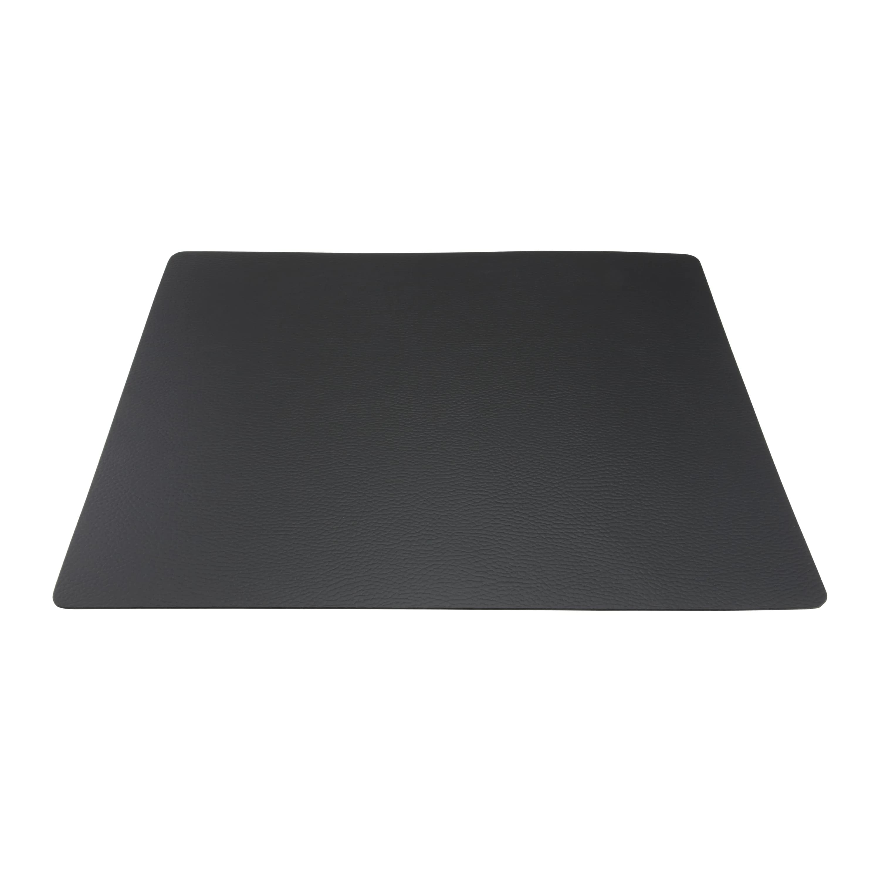 Securit® Set de table "Leather" - Noir - Ligne "Raw" - 100% cuir écologique