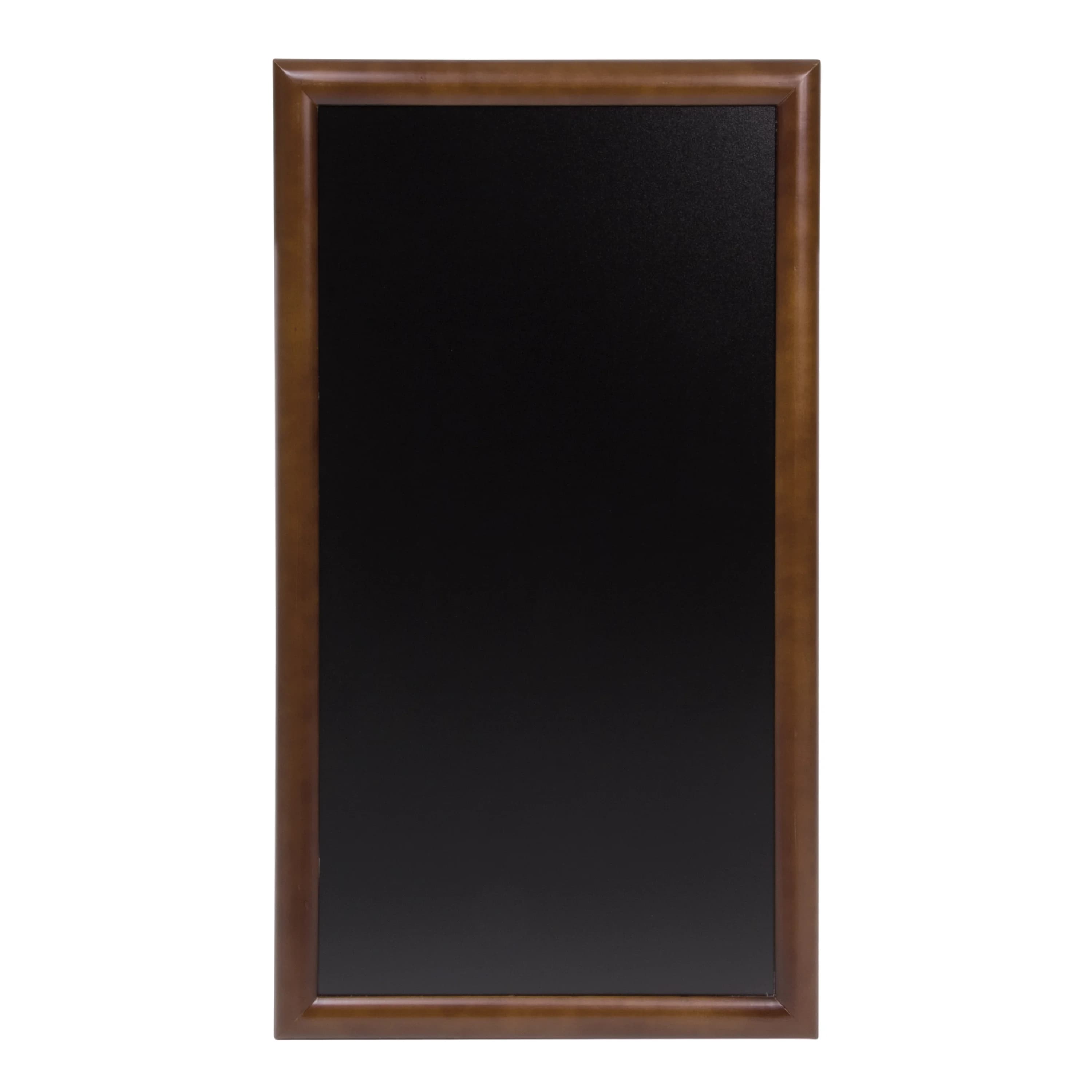 Securit® Ardoise murale "Long" - Bois finition marron foncé laqué - Kit de montage inclus - 56x100cm