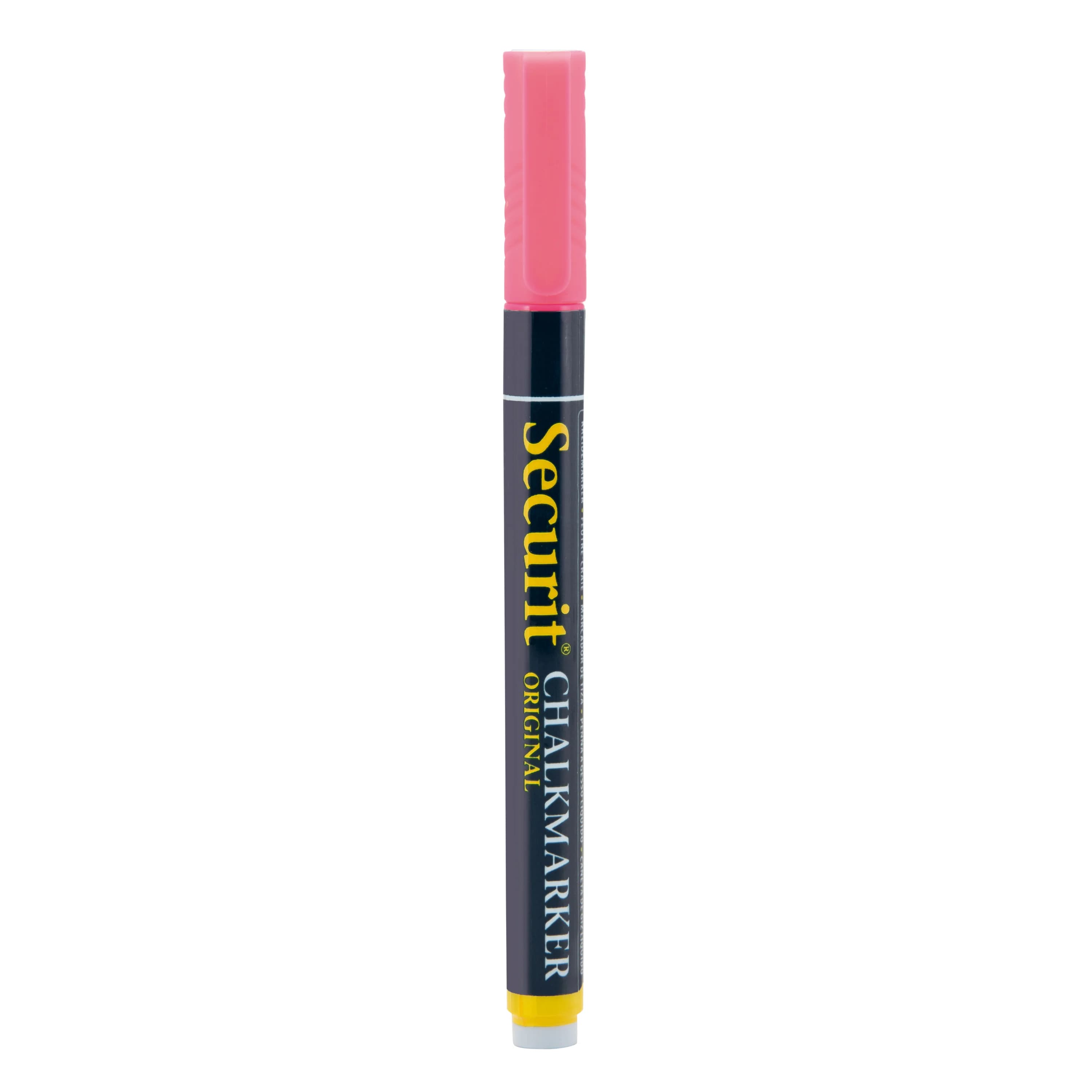 Securit® Feutre-craie à encre liquide - Rose - Taille de mine 1-2mm obus