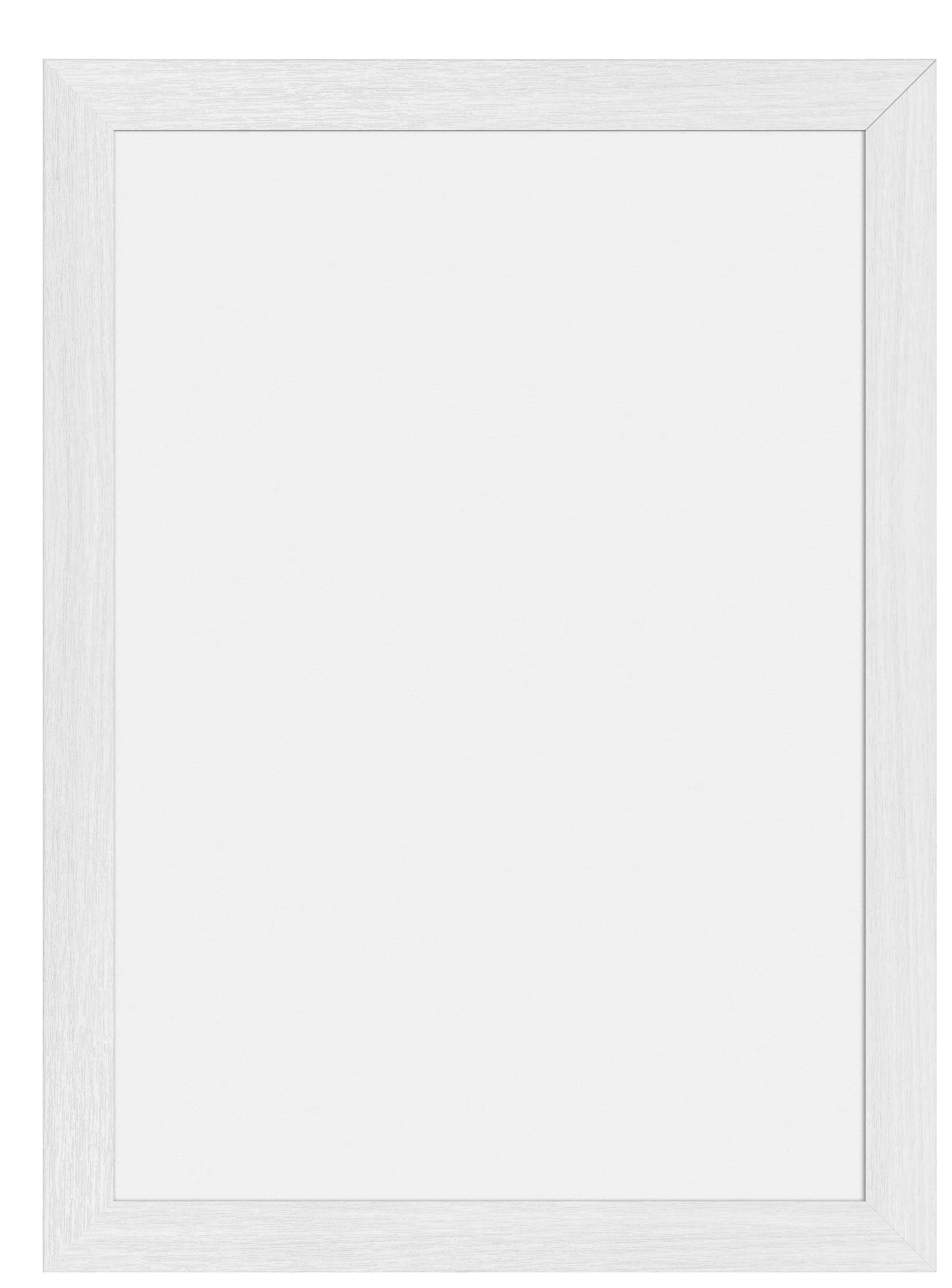 Securit® Ardoise murale "Woody" - Blanc - Bois finition laqué blanc - 2 Feutres-craie (Noir et Doré) et kit de montage i