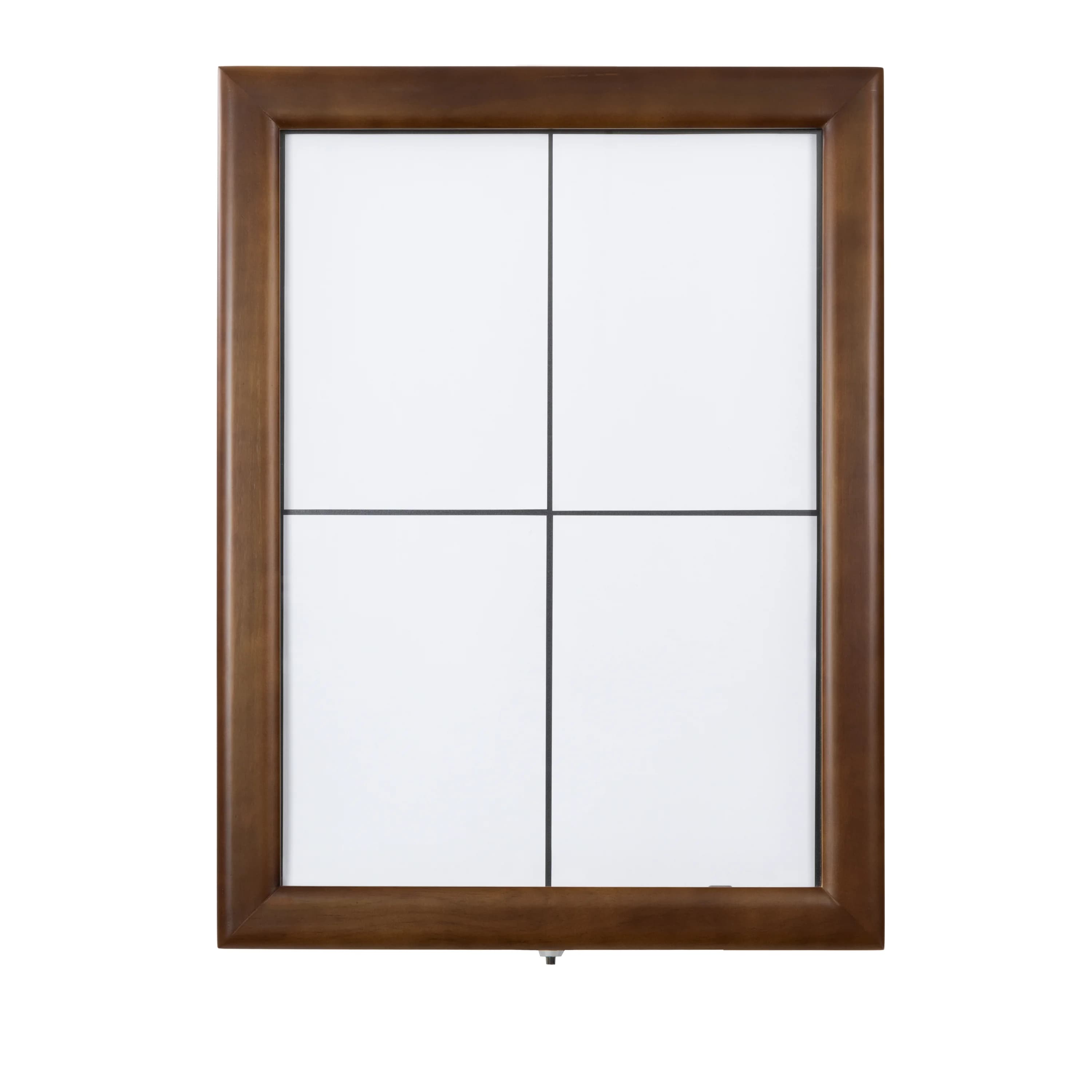 Securit® Présentoir porte-menu LED A4 "Classic" - Marron foncé - 4 vues