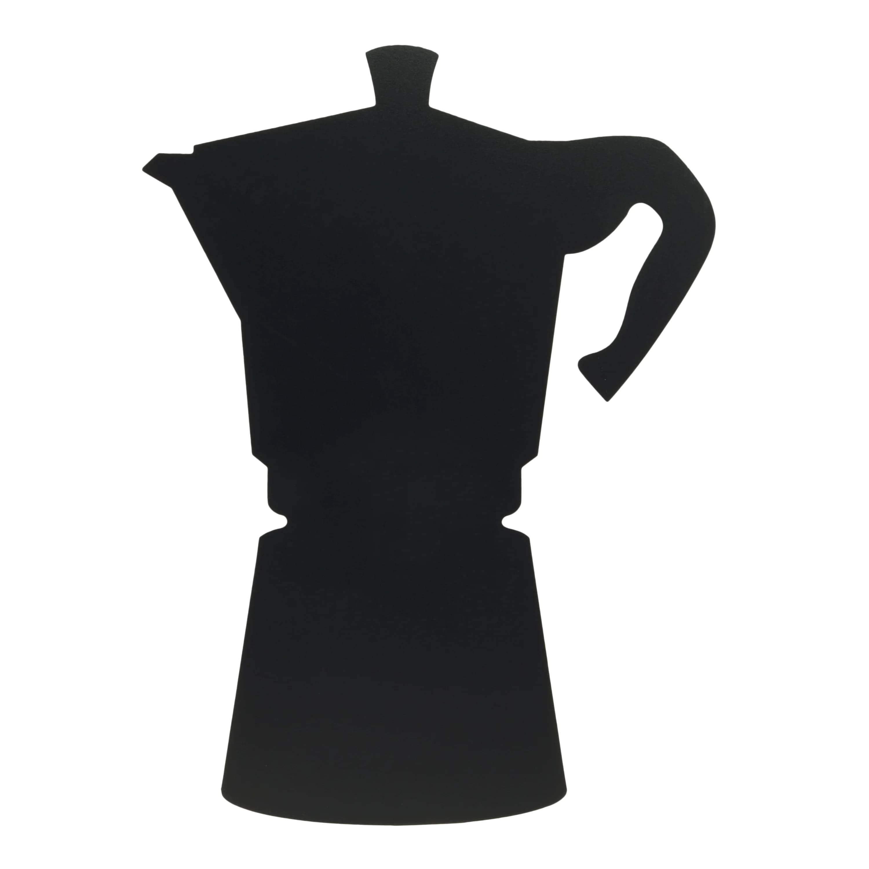 Securit® Ardoise murale - Silhouette Cafetière - Feutre-craie et kit velcro pour accrochage mural inclus - Fin de série