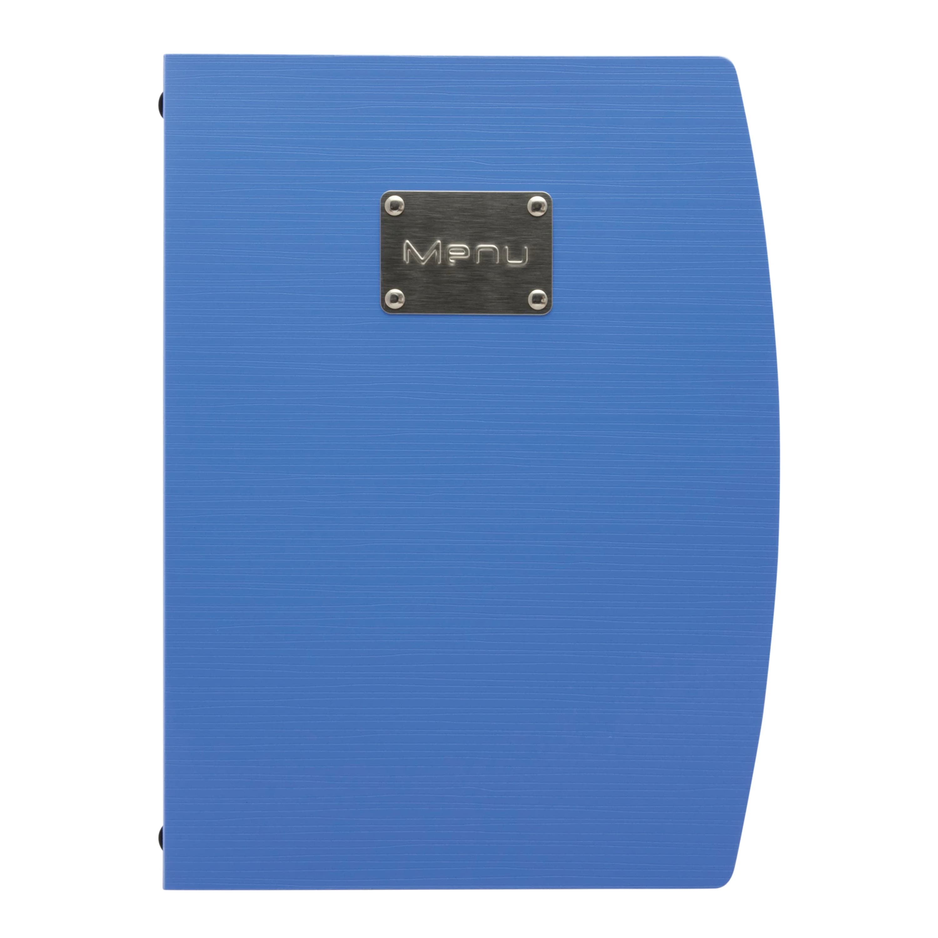 Securit® Protège-menu A4 "Rio" - Bleu - Plaque "Menu" incluse - 4 vues