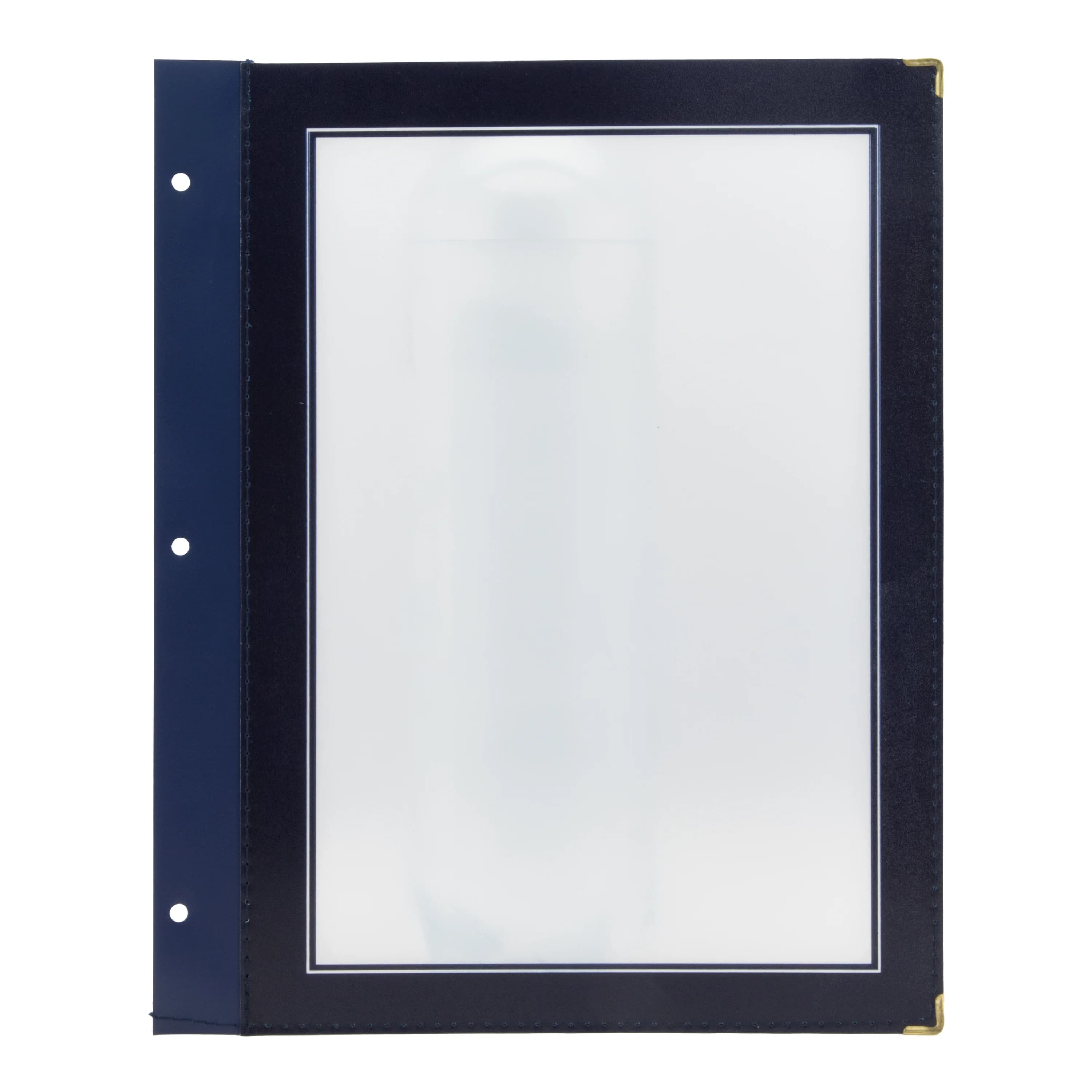 Securit® Lot de 5 Inserts pour Protège-menus A4 "Wood" - Bleu - 2 vues