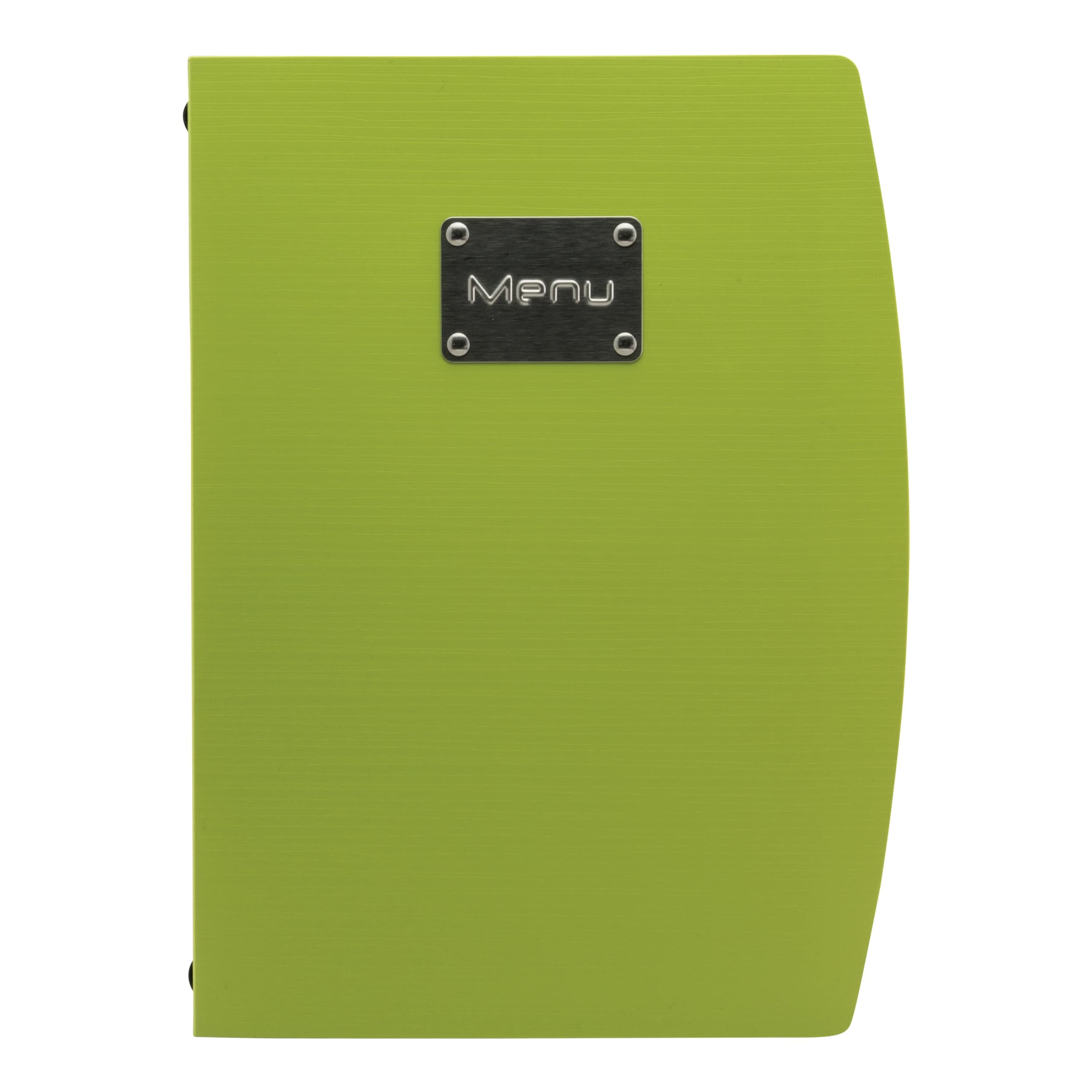 Securit® Protège-menu A4 "Rio" - Vert - Plaque "Menu" incluse - 4 vues