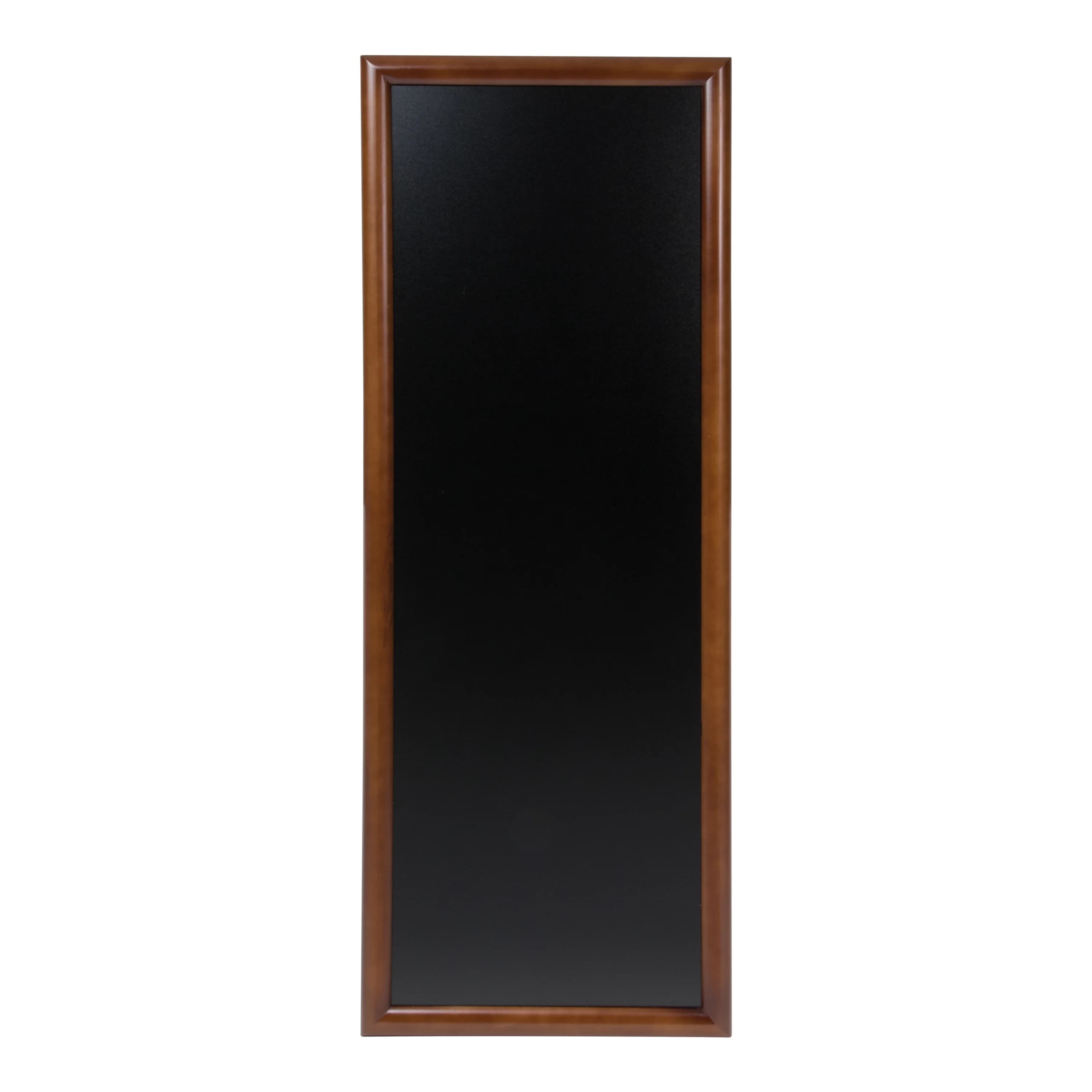 Securit® Ardoise murale "Long" - Bois finition marron foncé laqué - Kit de montage inclus - 56x150cm