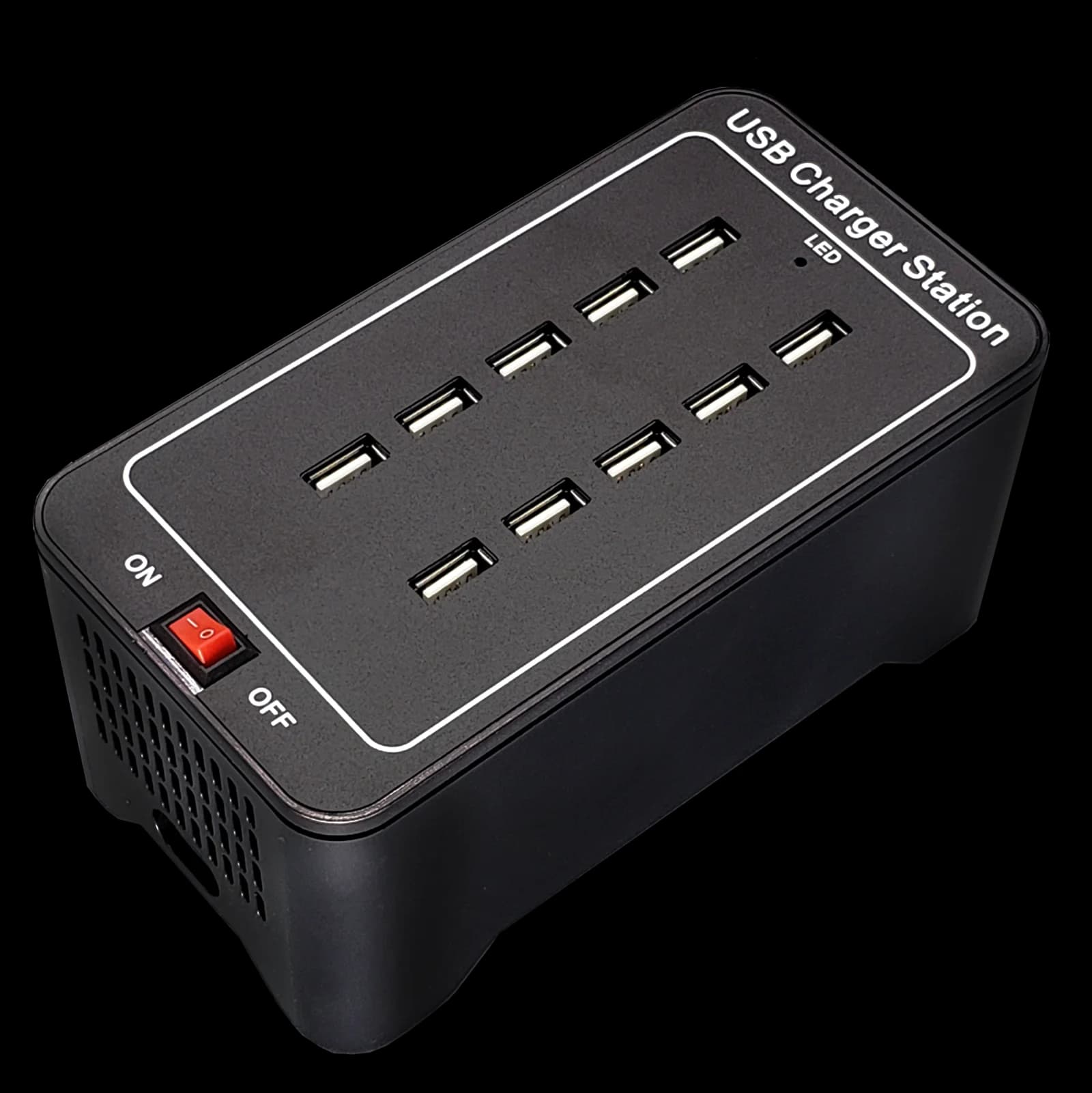 Securit® Multi-chargeur - Charge simultanément 10 appareils via USB - Prise AC standard incluse