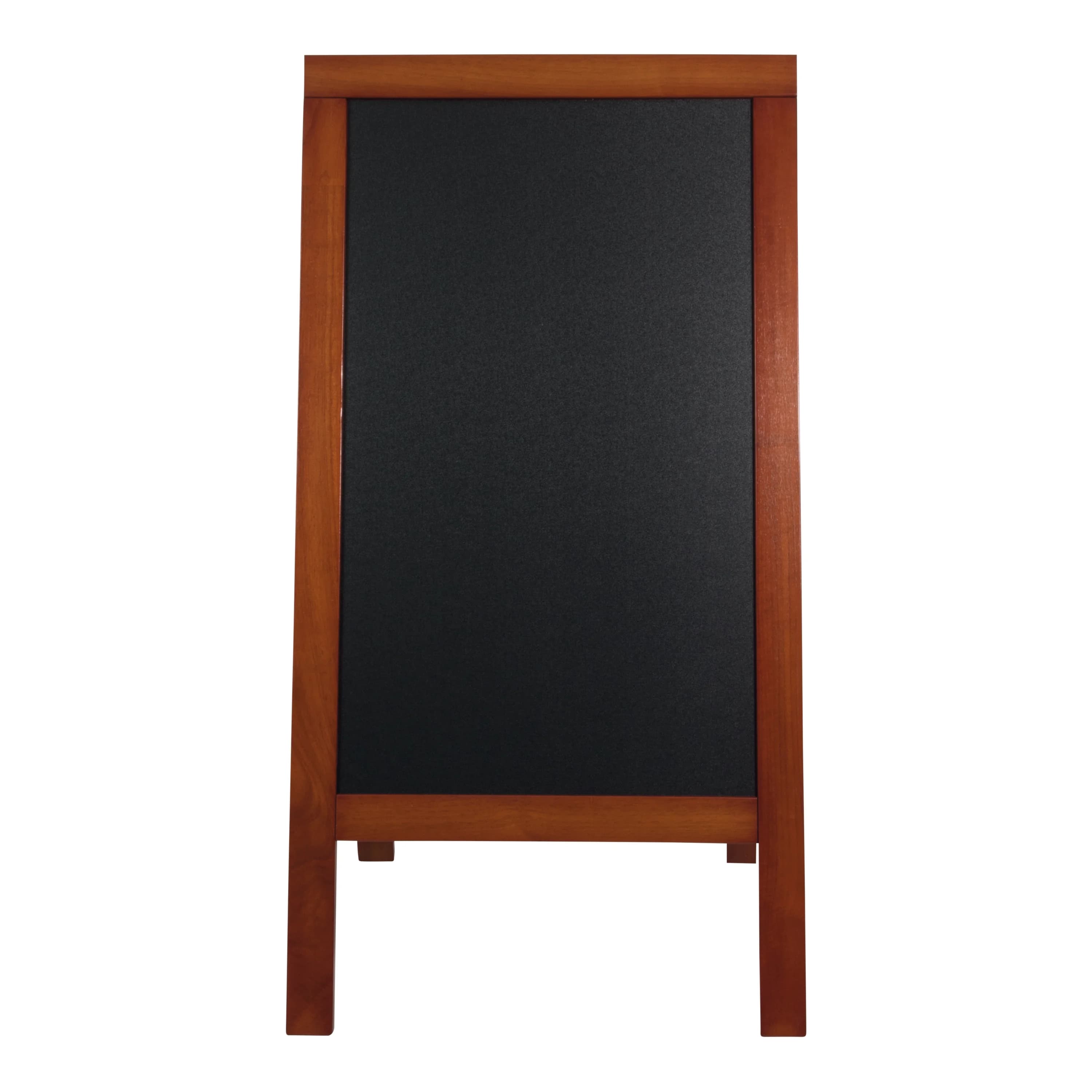 Securit® Panneau trottoir "Deluxe" - Acajou - Bois finition hévéa laqué - 70x135cm