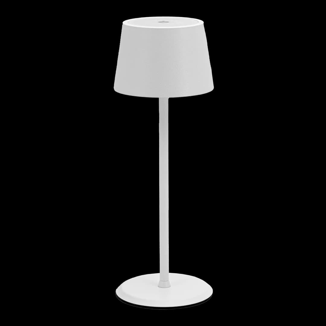 Securit® Lampe de table LED sans fil "Monte-Carlo" - Blanc - Intérieur/Extérieur - Câble magnétique inclus