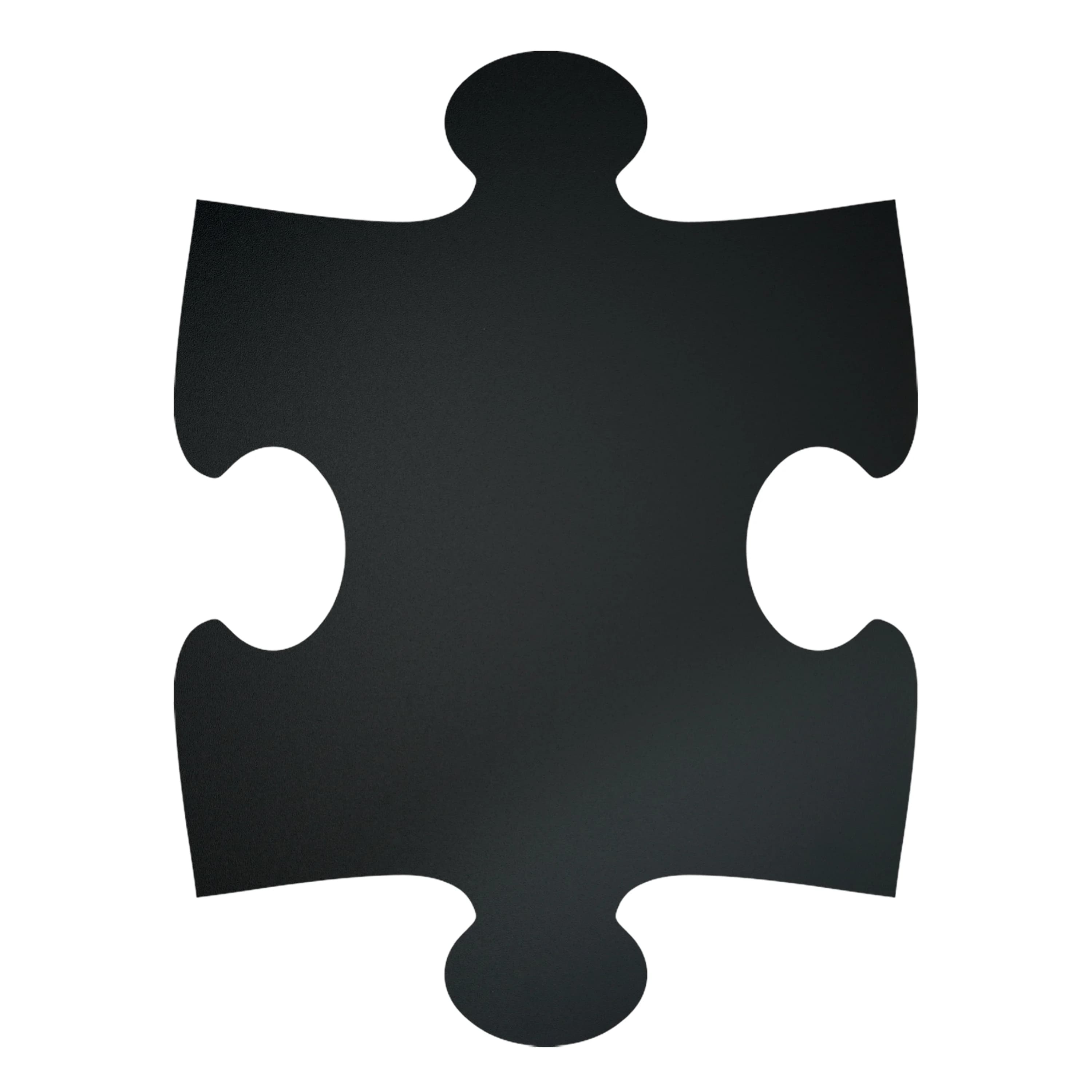 Securit® Lot de 6 Ardoises murales - Silhouette Puzzle - Kit velcro pour accrochage mural inclus