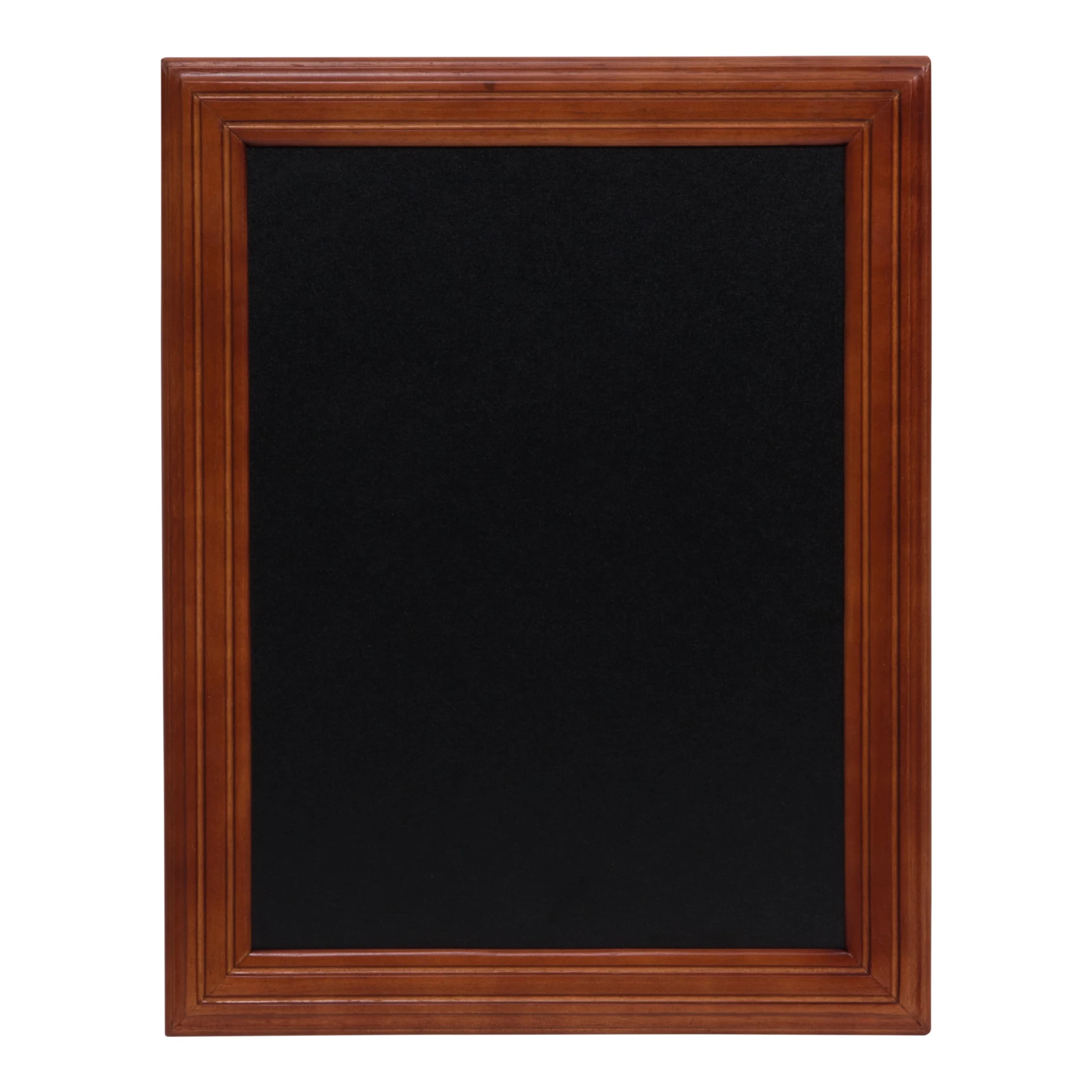 Securit® Ardoise murale "Universal" - Bois finition acajou laqué - 40x50cm - Fin de série