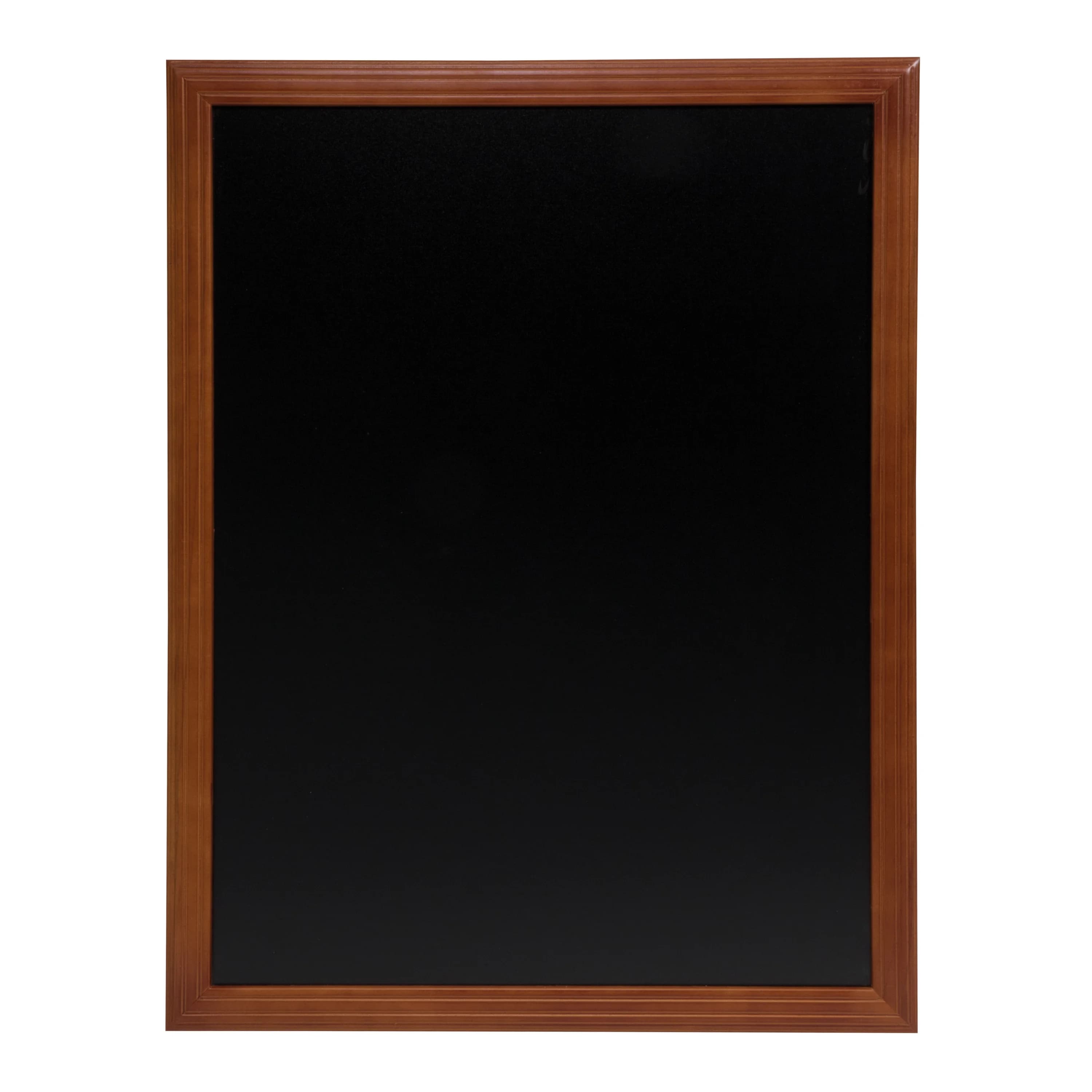 Securit® Ardoise murale "Universal" - Bois finition acajou laqué - Kit de montage inclus -70x90cm