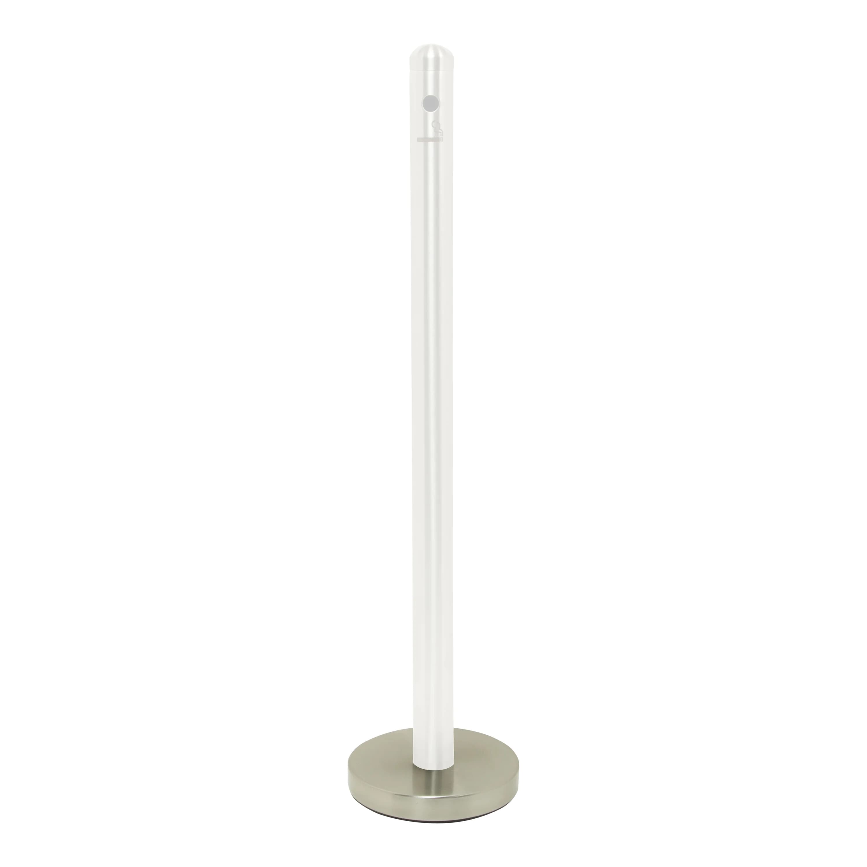 Securit® Socle Cendrier - Chrome - 25x25cm (Pied SP-SS-SM-F2 non inclus)