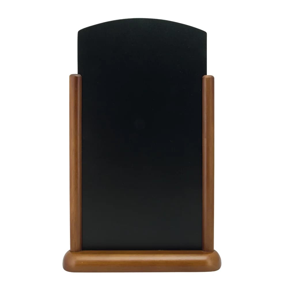 Securit® Ardoise de table "Top" - Bois finition marron foncé laquée