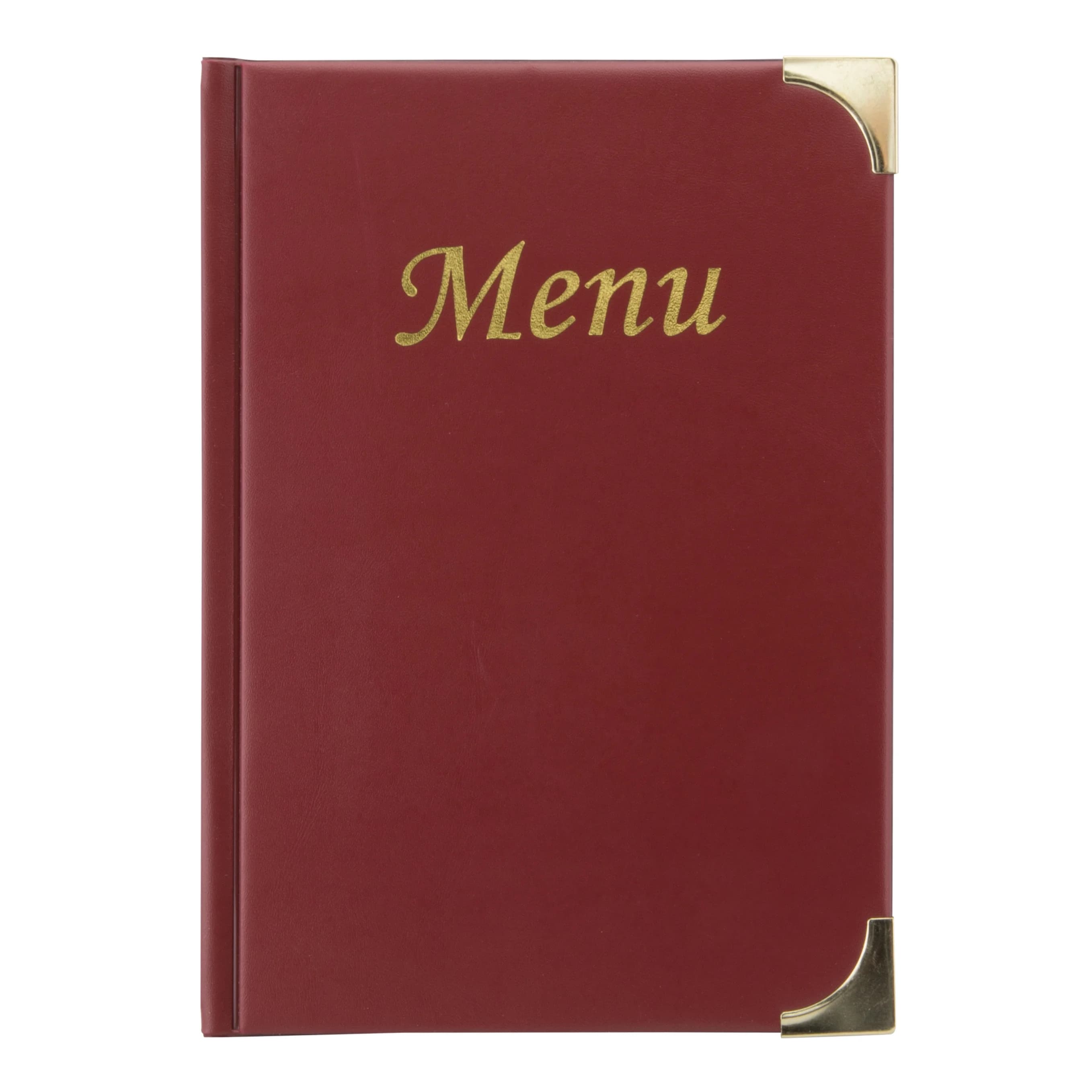 Securit® Protège-menu A5 "Basic" - Bordeaux - 4 vues