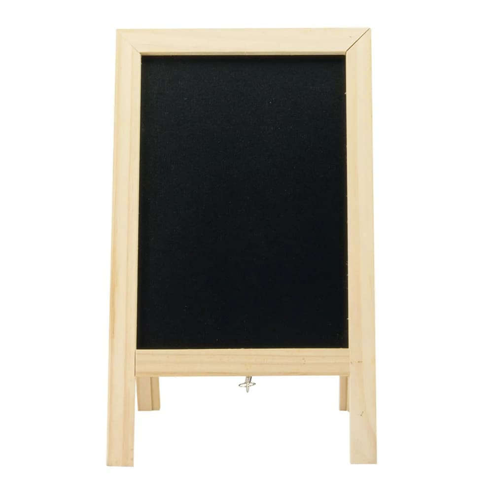 Securit® Mini Panneau trottoir - Bois finition hêtre laqué - Double-face - 25x15cm