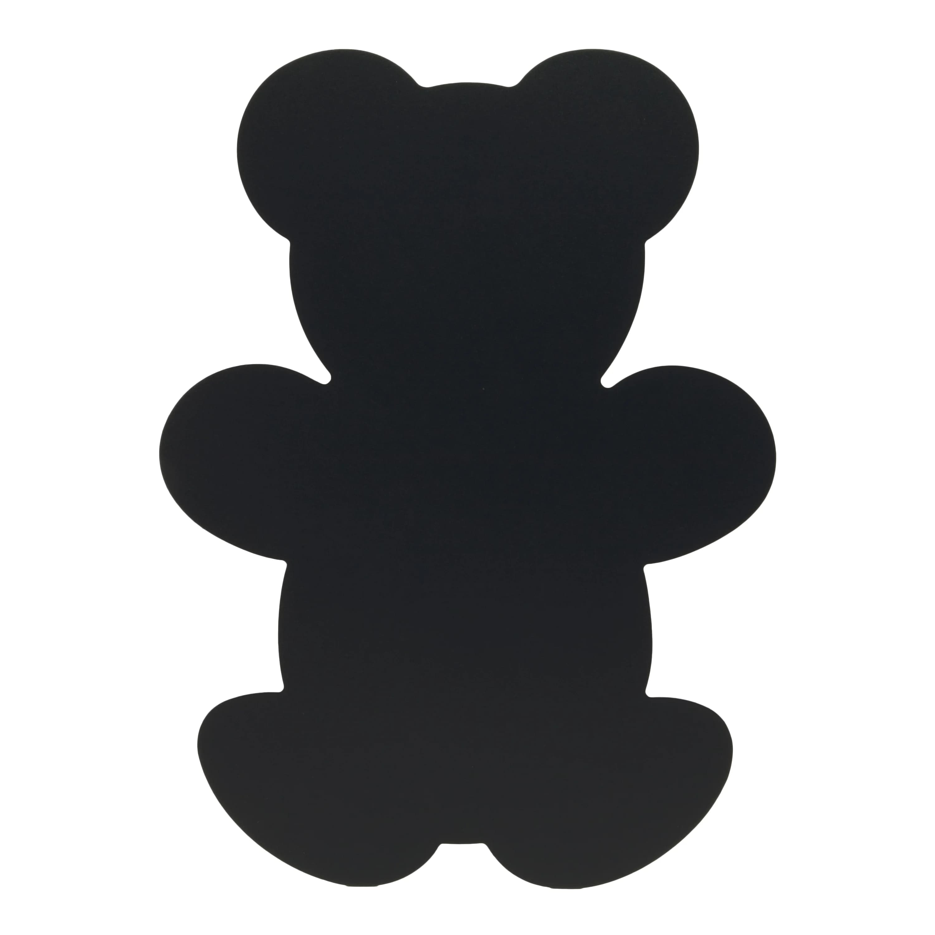 Securit® Ardoise murale - Silhouette Ours - Feutre-craie et kit velcro pour accrochage mural inclus