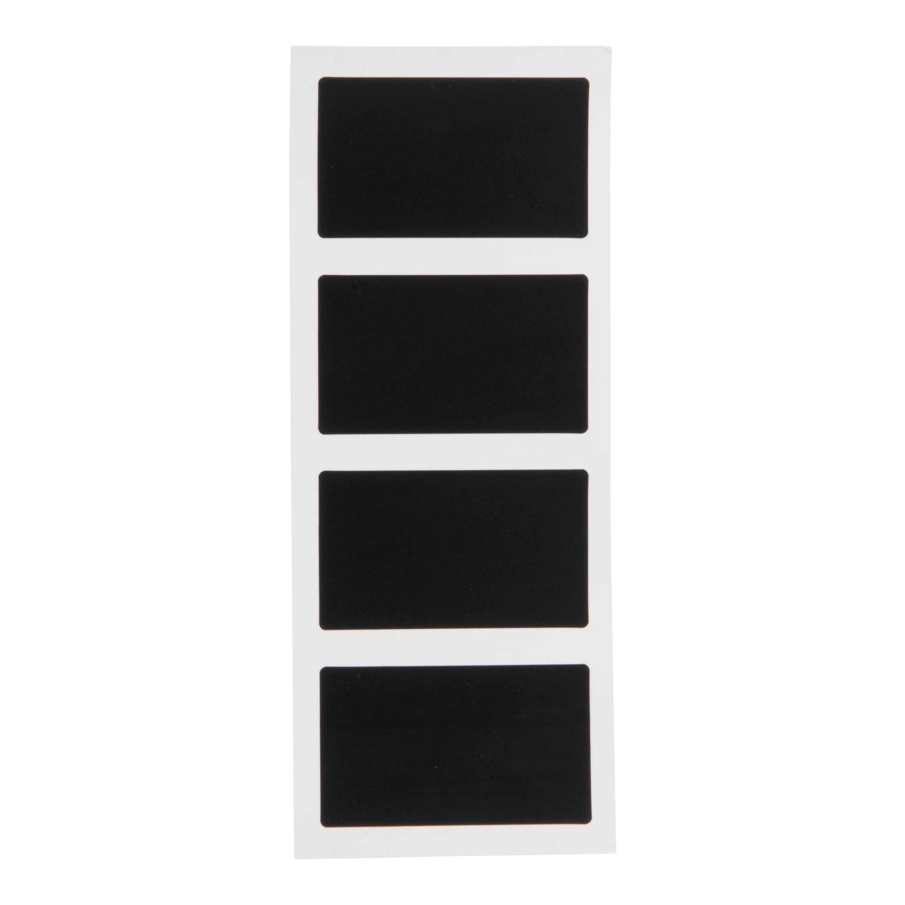 Securit® Lot de 8 mini Ardoises auto-adhésives - Forme rectangulaire