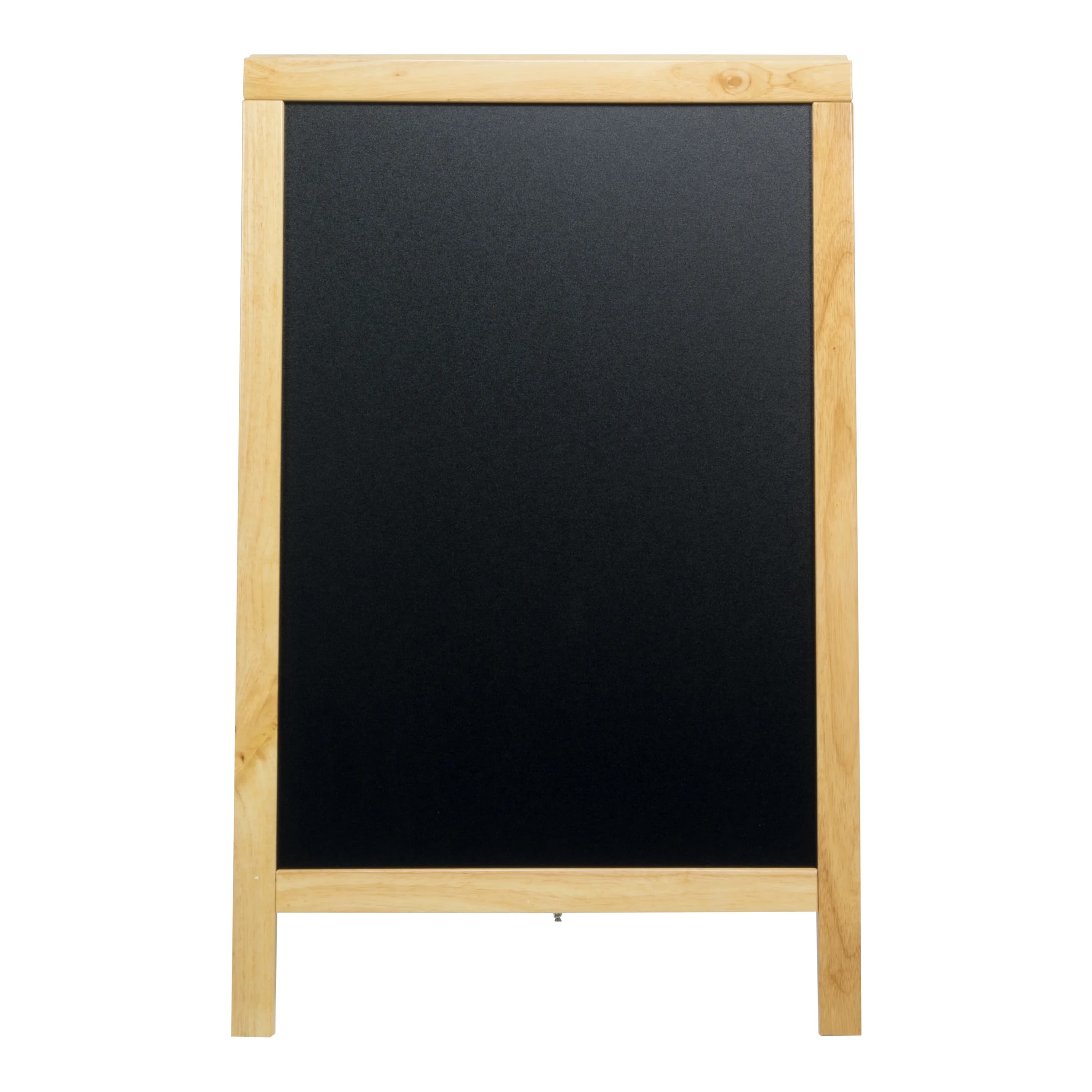 Securit® Panneau trottoir "Deluxe" - Hêtre - Bois finition hévéa laqué - 55x85cm