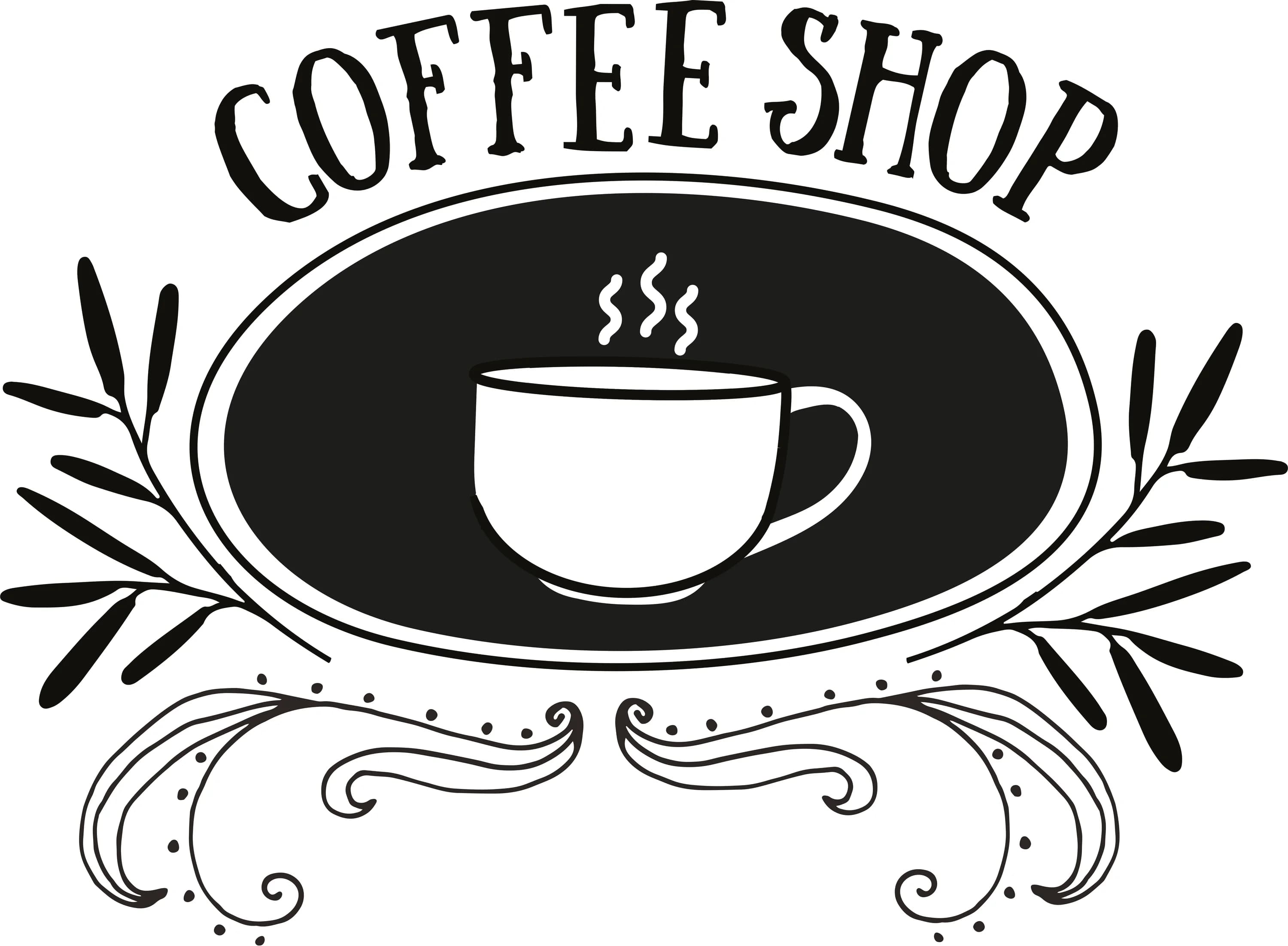 Securit® Lot de 3 Pochoirs pour Fenêtre A2 - Thème Café - Feutre-craie inclus - Fin de série