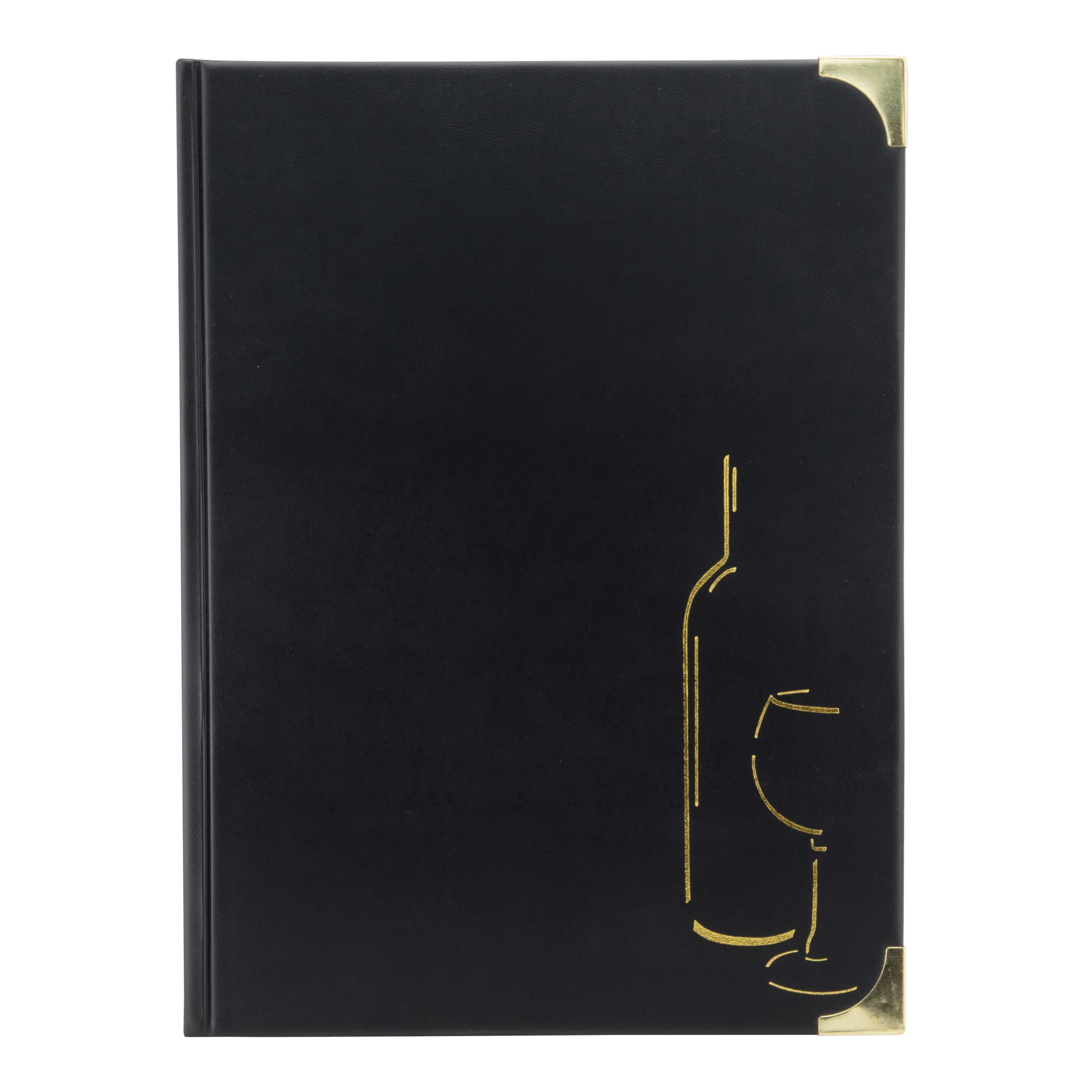 Securit® Protège-menu carte des boissons A4 "Basic" - Noir - 4 vues