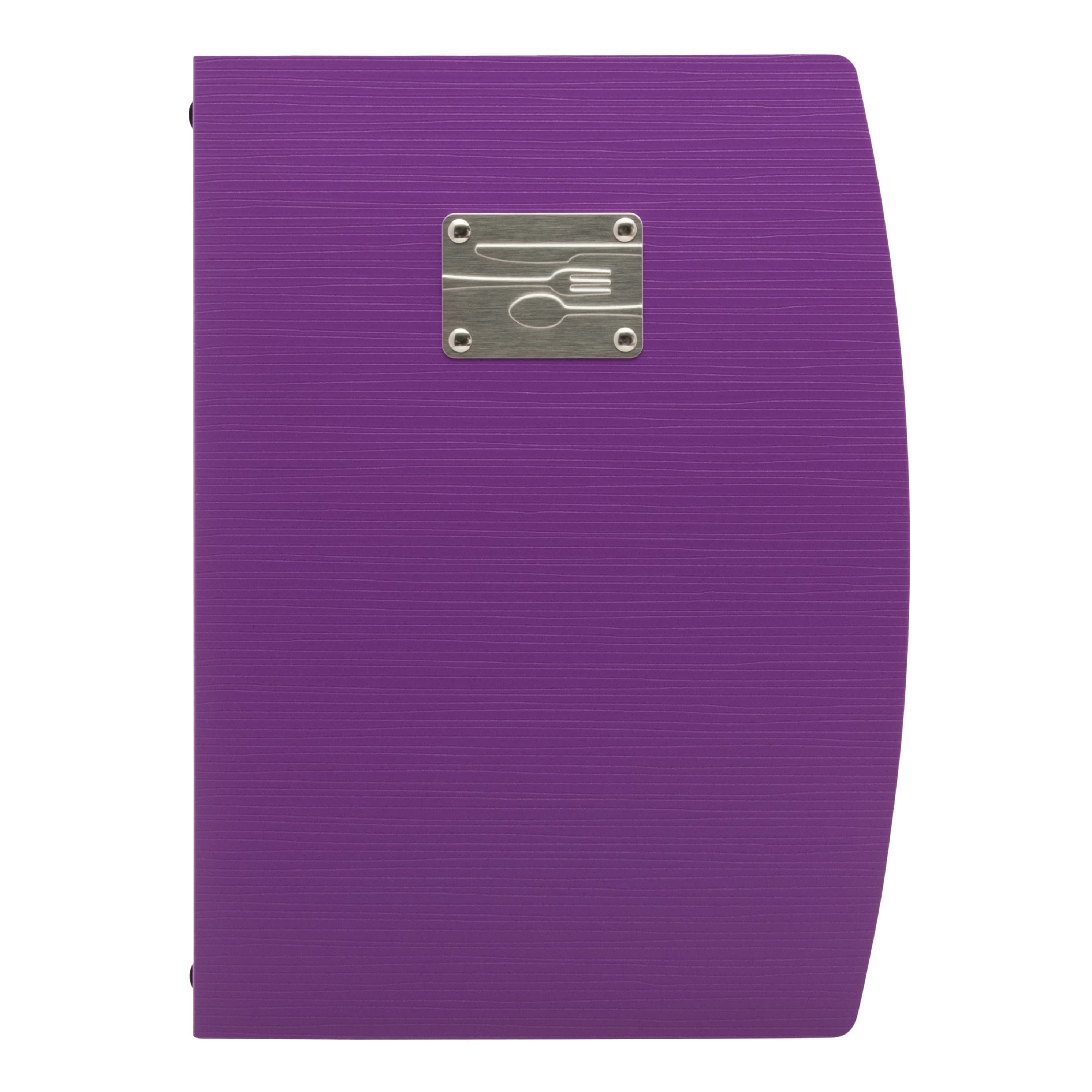 Securit® Protège-menu A4 "Rio" - Violet - Plaque avec couverts incluse - 4 vues