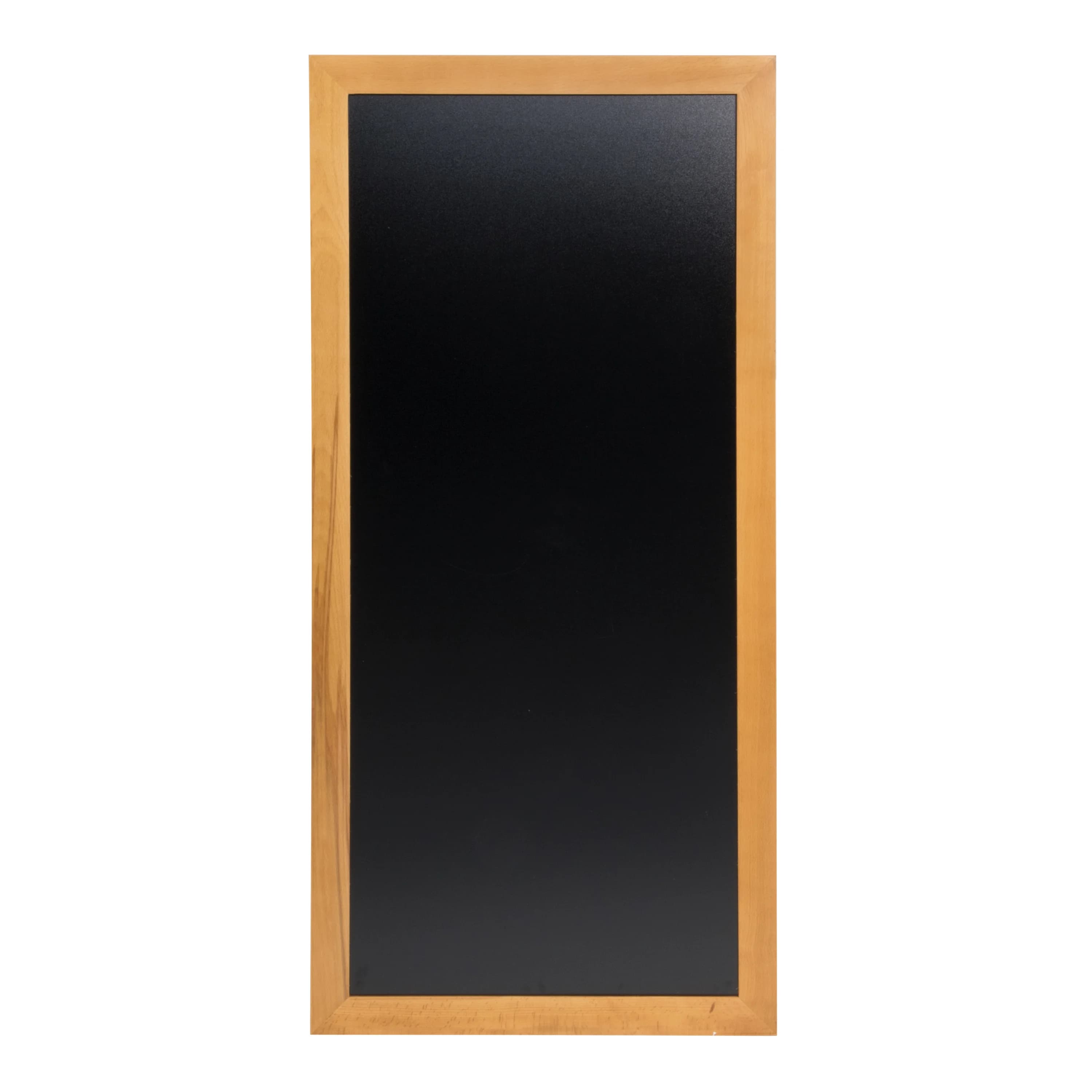 Securit® Ardoise murale "Long" - Bois finition teck laqué - Kit de montage inclus - 56x120cm