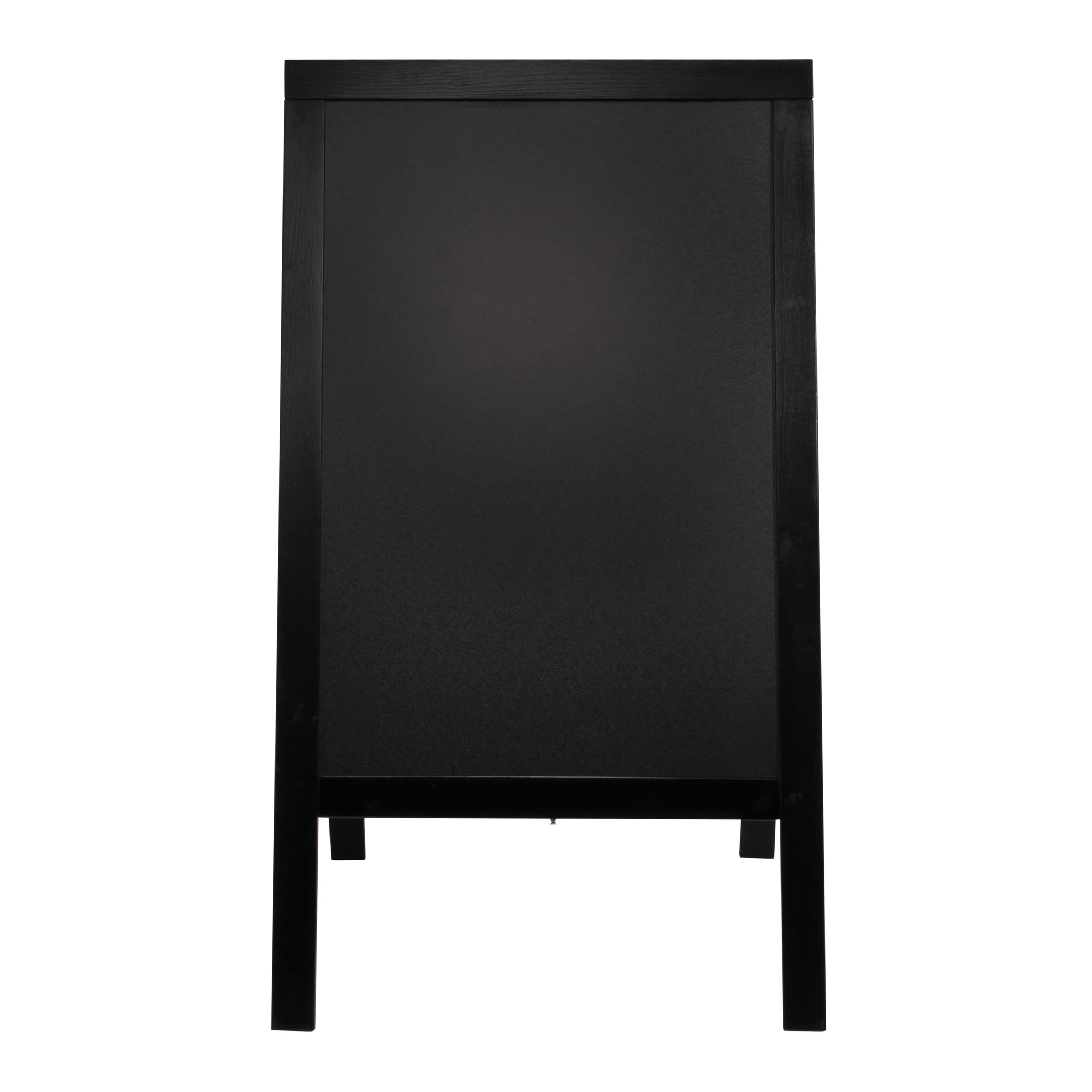 Securit® Panneau trottoir "Woody" - Noir - Bois finition pin laqué - 70x120cm