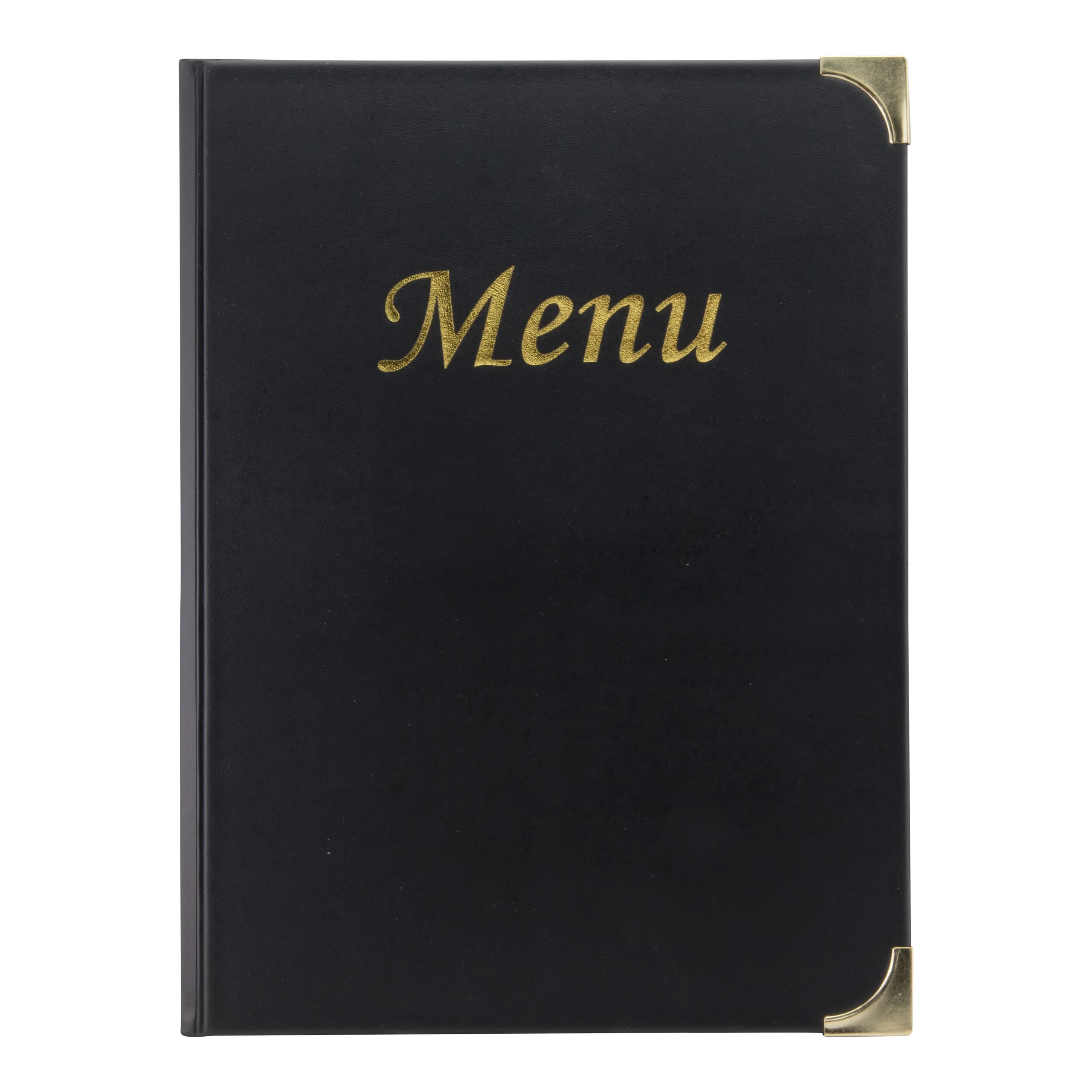 Securit® Protège-menu A4 "Basic" - Noir - 4 vues